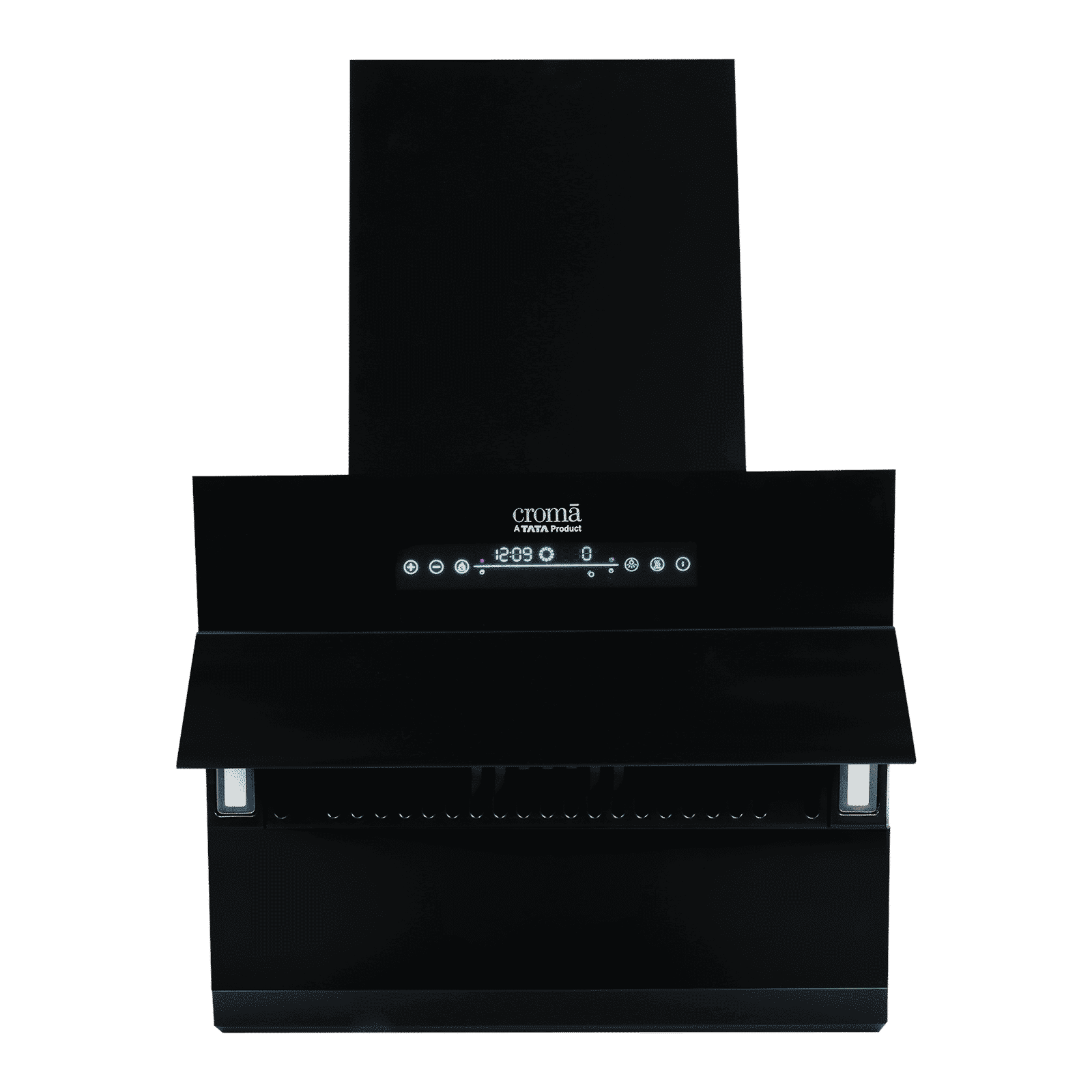 Croma AG1113 60cm 1300m³/hr Ducted Auto Clean Wall Mounted Chimney with Motion Sensor Control (Black)_1