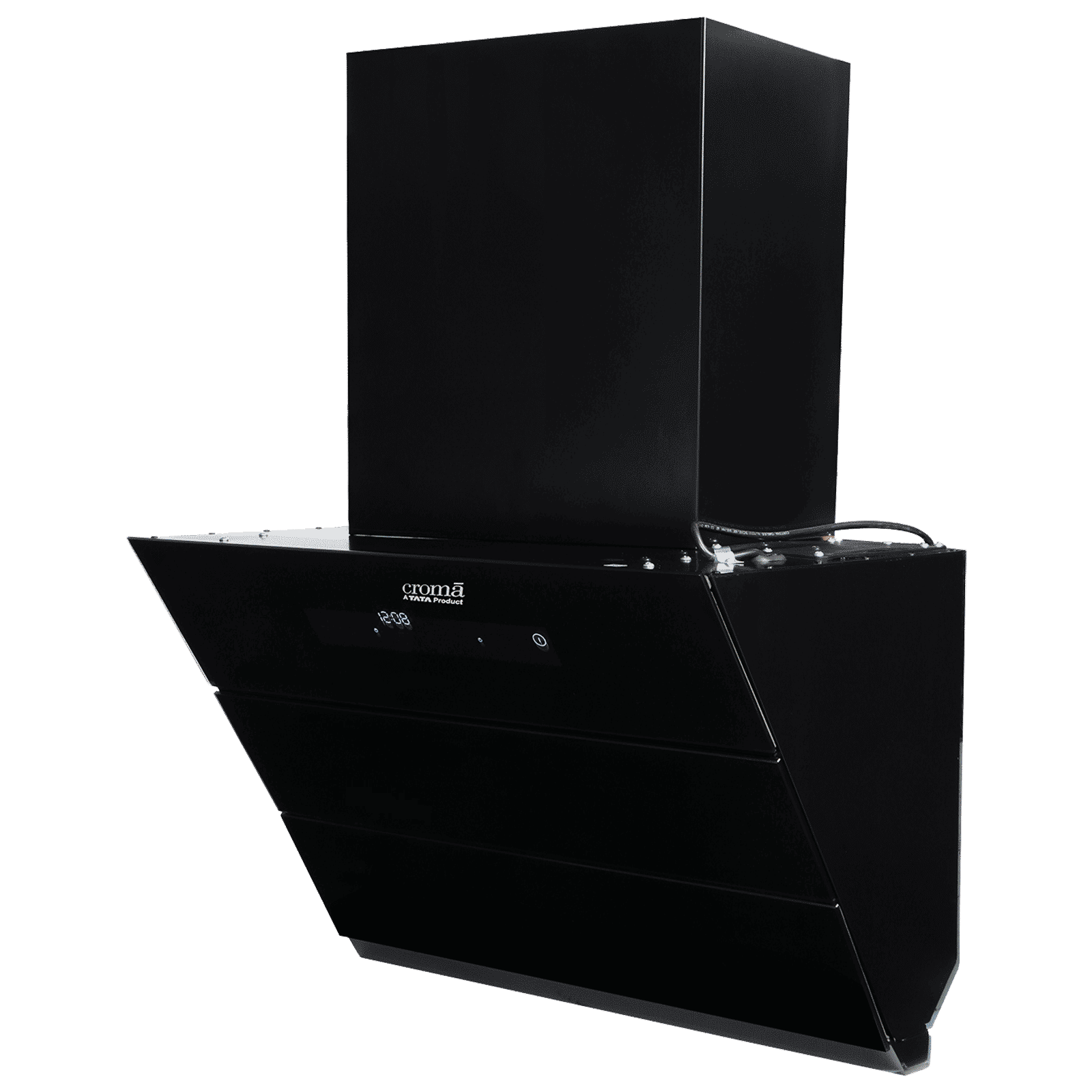 Croma AG1113 60cm 1300m³/hr Ducted Auto Clean Wall Mounted Chimney with Motion Sensor Control (Black)_9