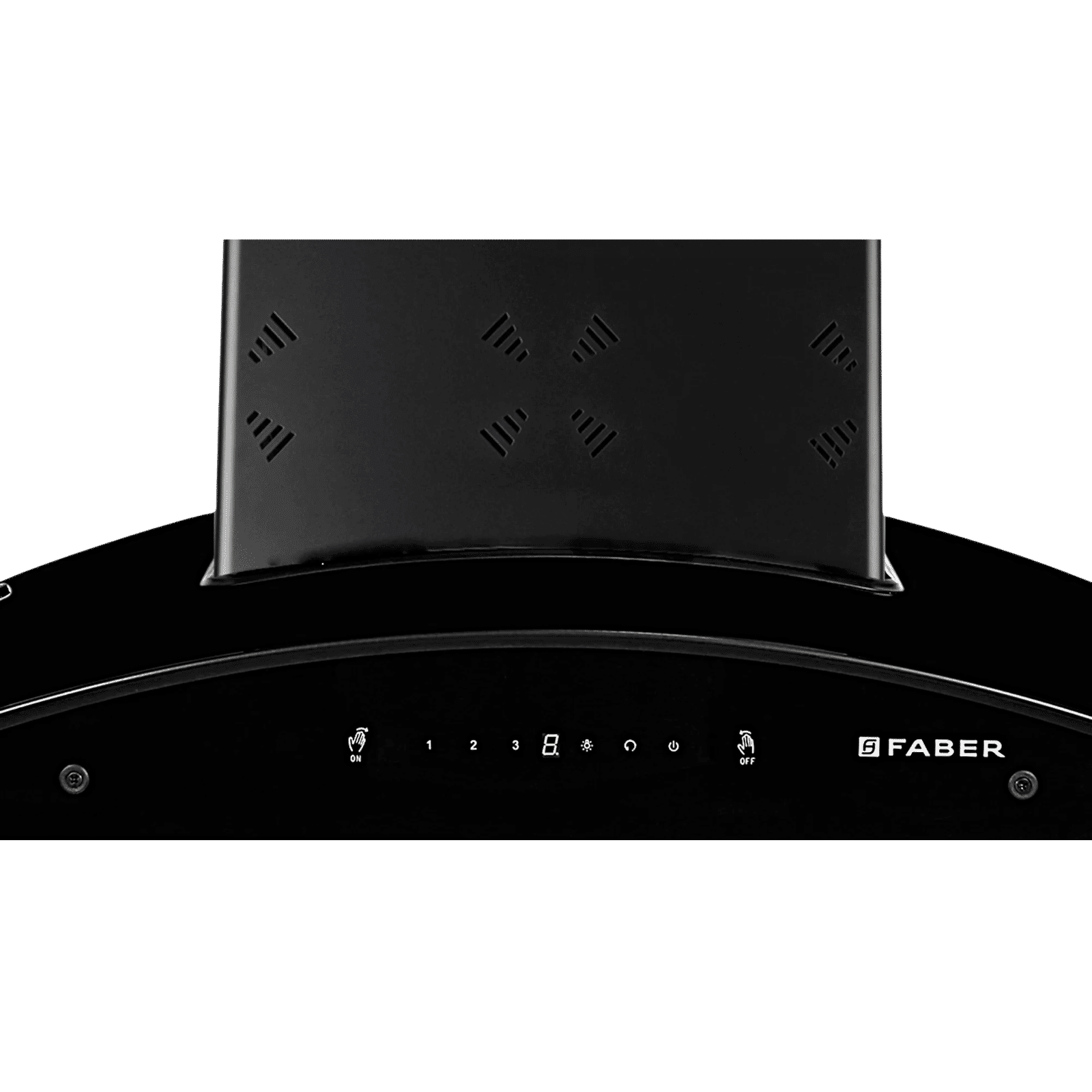 FABER ELLORA 3D IN HC SC BF BK 75 75cm 1400m³/hr Ducted Auto Clean Wall Mounted Chimney with Odor Sensing Technology (Black)_6