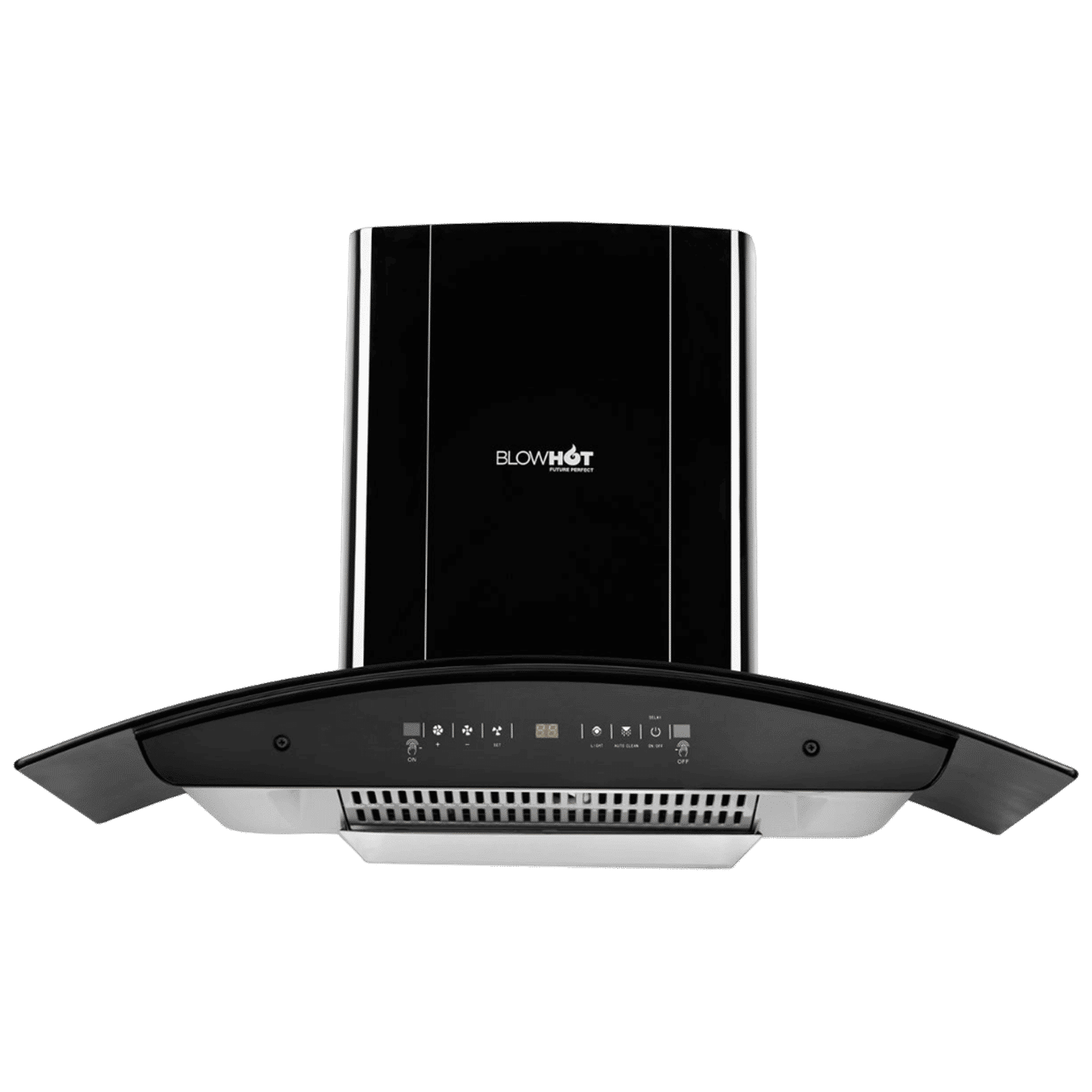 BLOWHOT ERICA TAC MS PLUS 90cm 1450m³/hr Ductless Auto Clean Wall Mounted Chimney with Motion Sensor (Black)_1