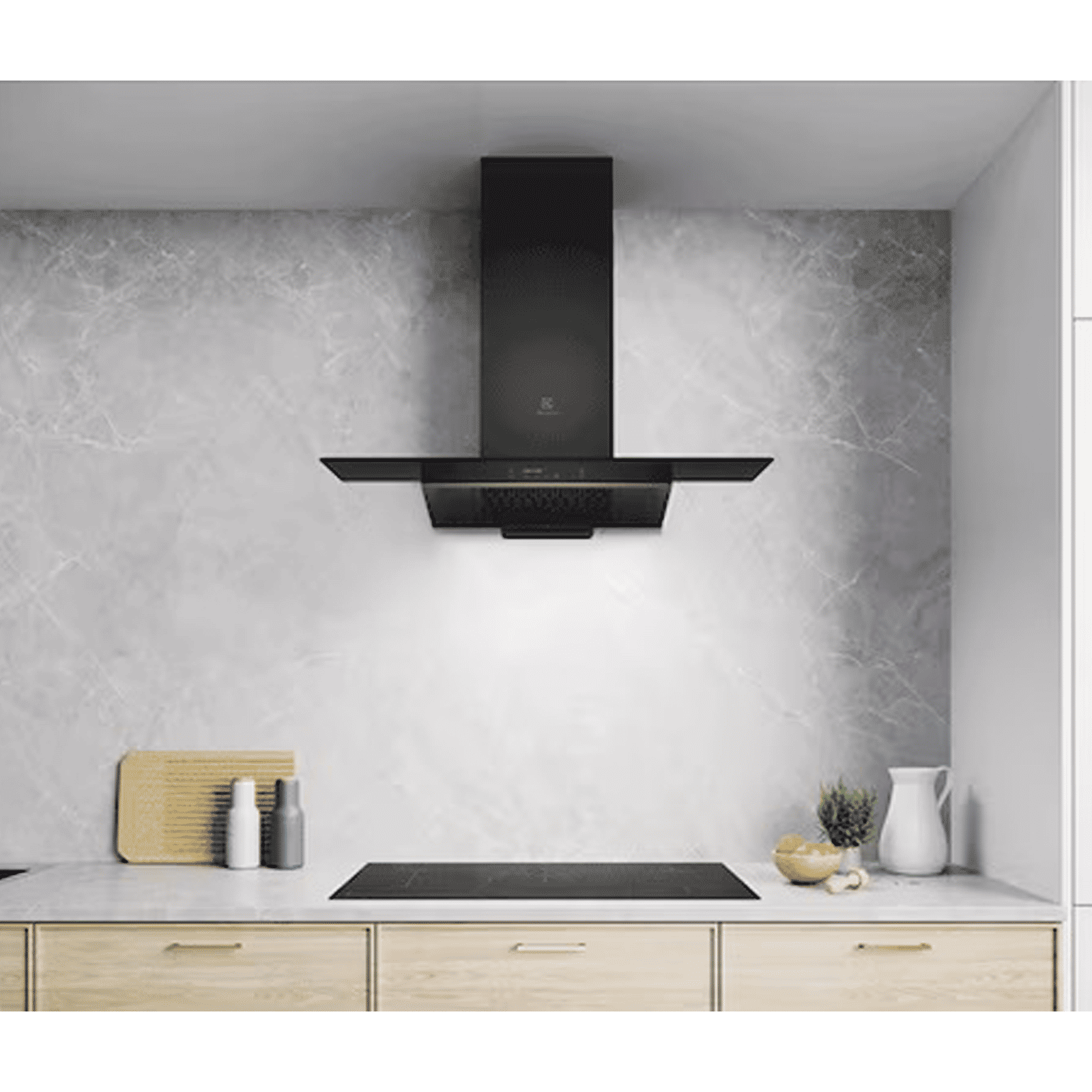 Electrolux UltimateTaste 500 90cm 1300m³/hr Ducted Auto Clean Wall Mounted Chimney with Auto Thermal Safety Switch (Black)_8