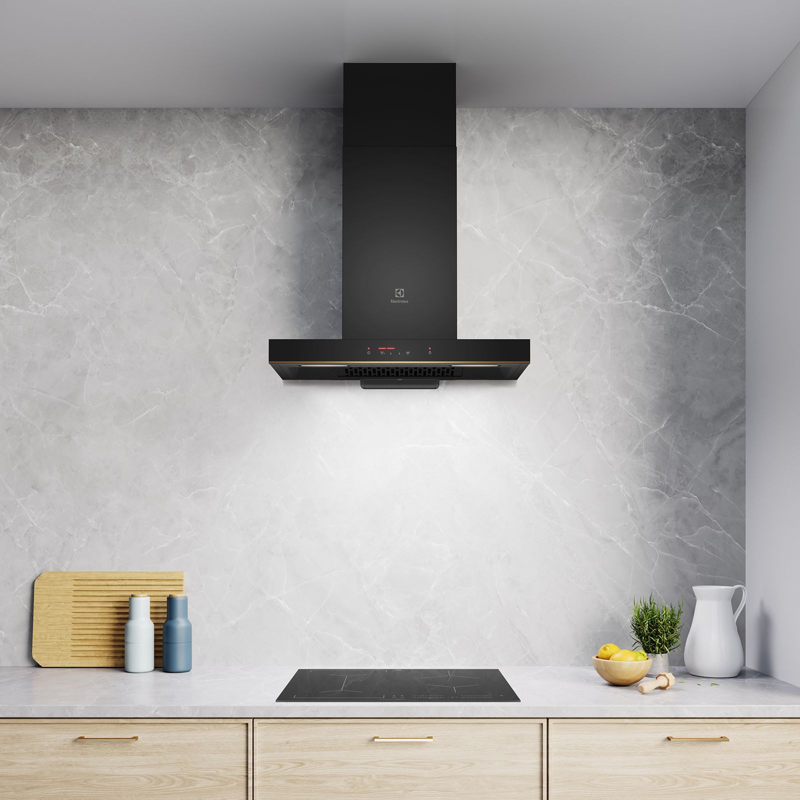 Electrolux UltimateTaste 500 60cm 1350m³/hr Ducted Auto Clean Wall Mounted Chimney with Centrifugal Motor (Black) Electrolux UltimateTaste 500 60cm 1350m³/hr Ducted Auto Clean Wall Mounted Chimney with Centrifugal Motor (Black)_8