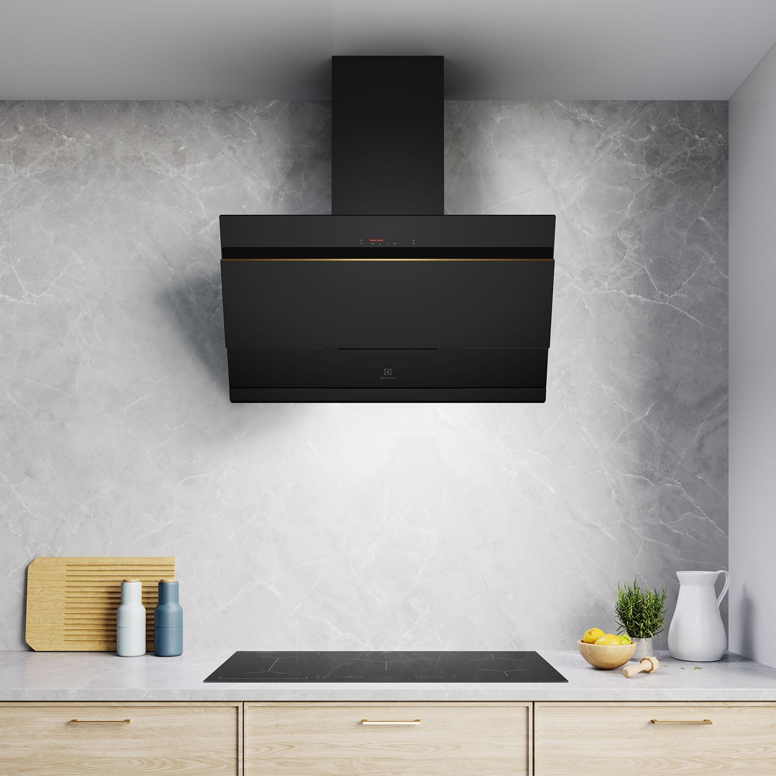 Electrolux UltimateTaste 500 90cm 1350m3/hr Ducted Auto Clean Wall Mounted Chimney with Centrifugal Motor (Black)_8