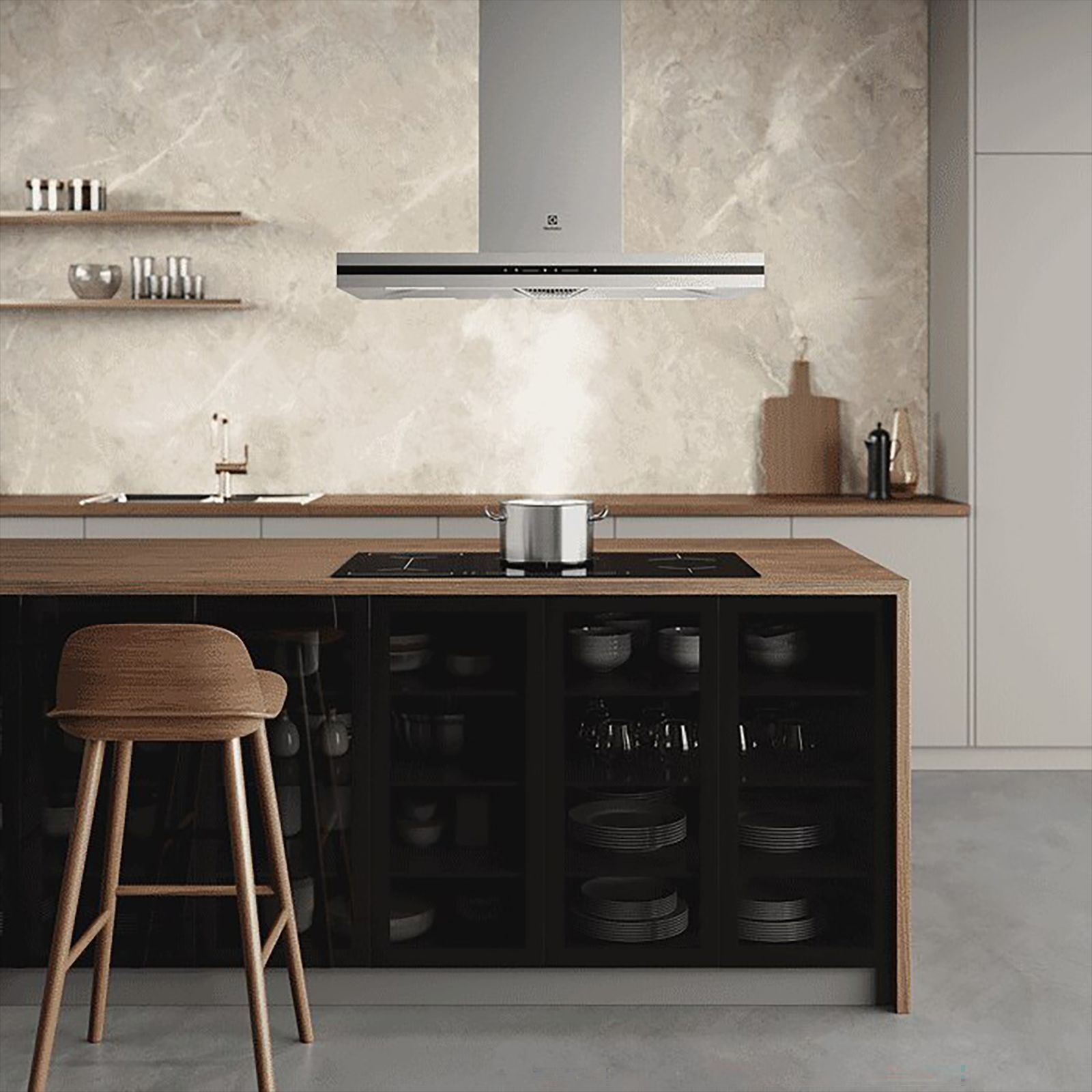 Electrolux UltimateTaste 500 120cm 1200m³/hr Ducted Ceiling Mounted Chimney with Centrifugal Motor (Stainless Steel)_8