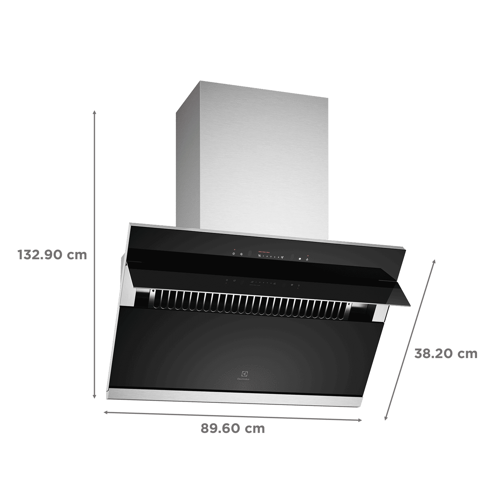 Electrolux UltimateTaste 500 90cm 1600m3/hr Ducted Auto Clean Wall Mounted Chimney with Gesture Control (Stainless Steel)_2