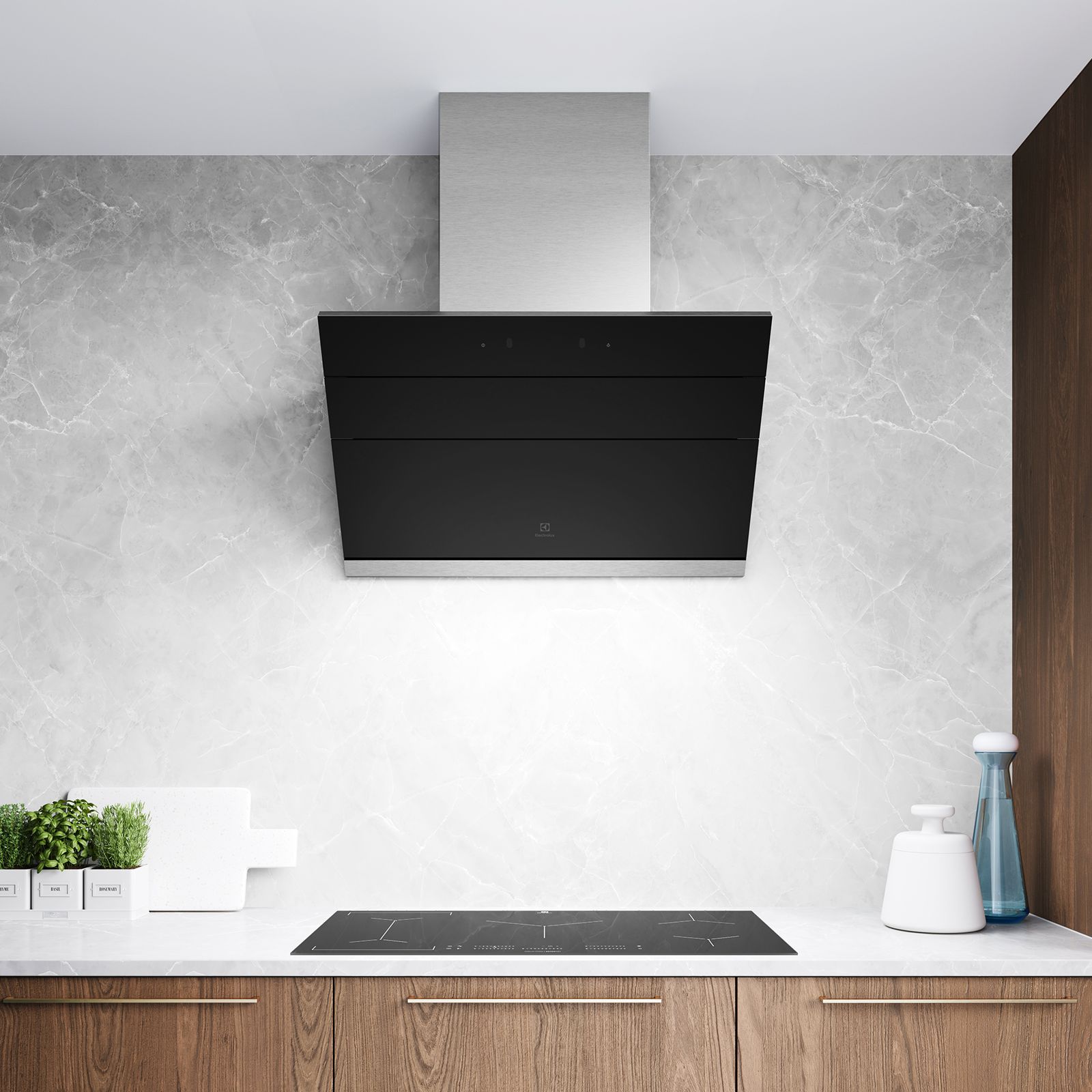 Electrolux UltimateTaste 500 90cm 1600m3/hr Ducted Auto Clean Wall Mounted Chimney with Gesture Control (Stainless Steel)_6