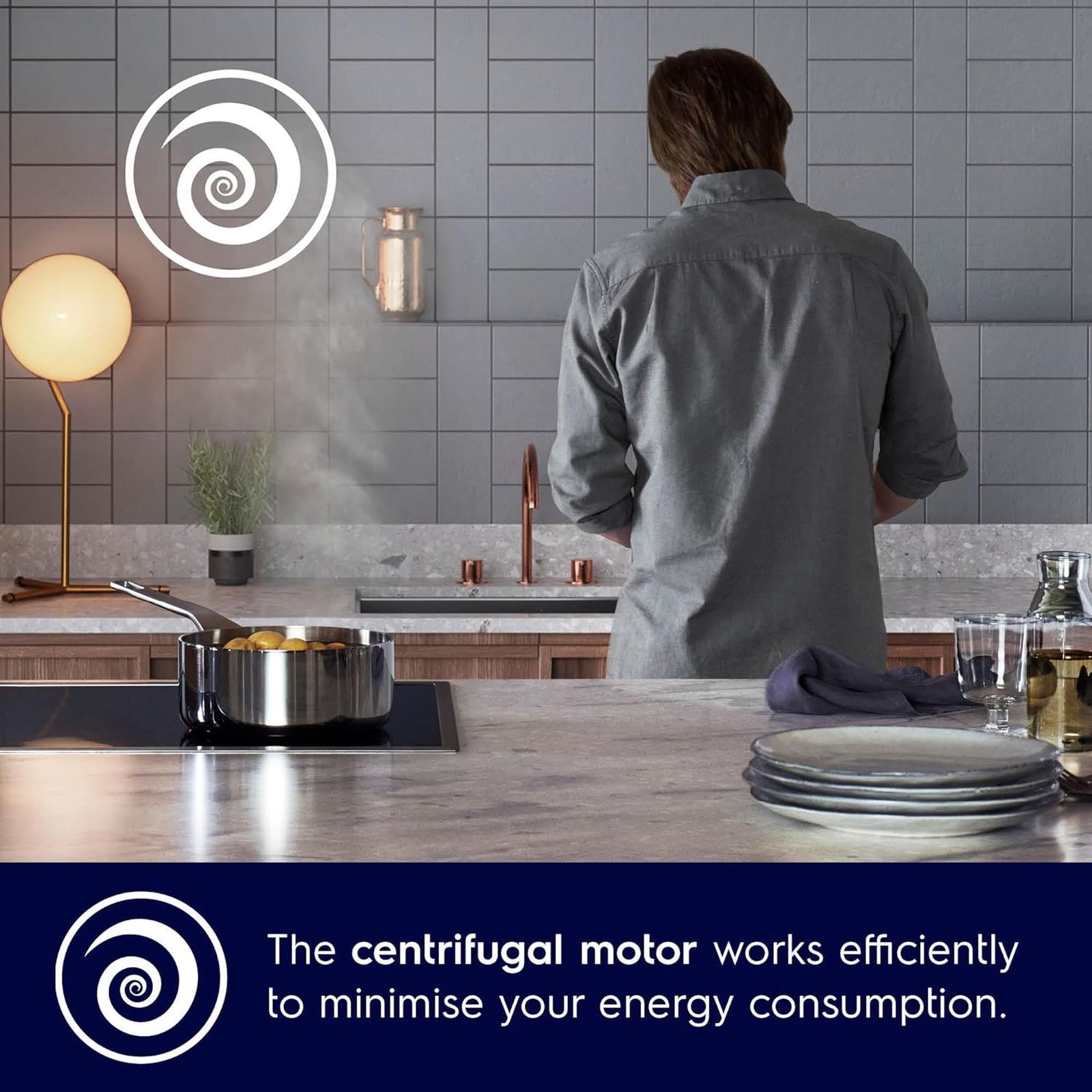 Electrolux UltimateTaste 500 90cm 1500m³/hr Ducted Wall Mounted Chimney with Power Boost Technology (Stainless Steel)_8