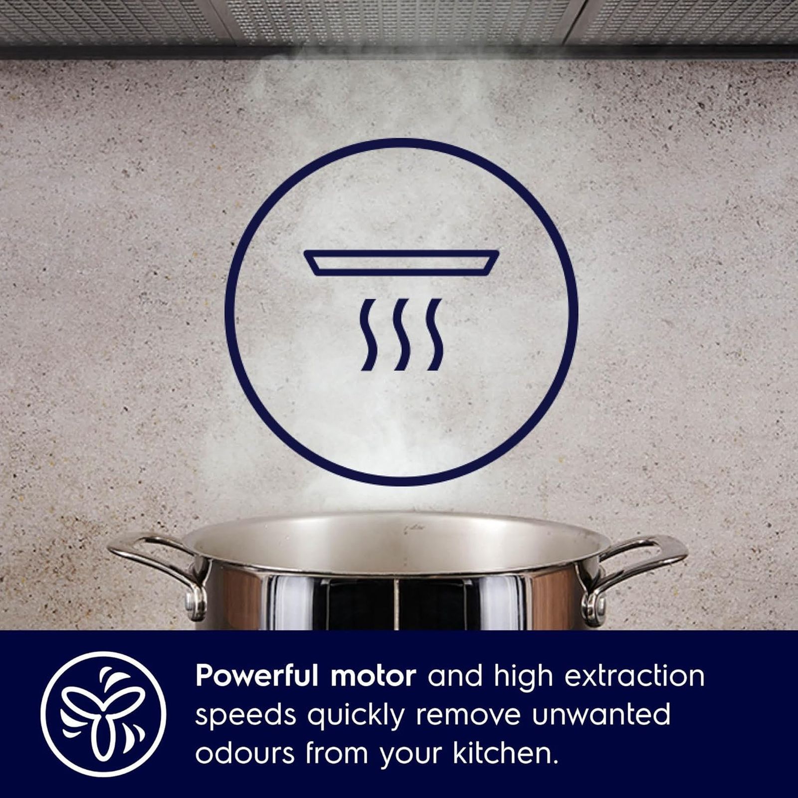 Electrolux UltimateTaste 500 90cm 1500m³/hr Ducted Wall Mounted Chimney with Power Boost Technology (Stainless Steel)_11