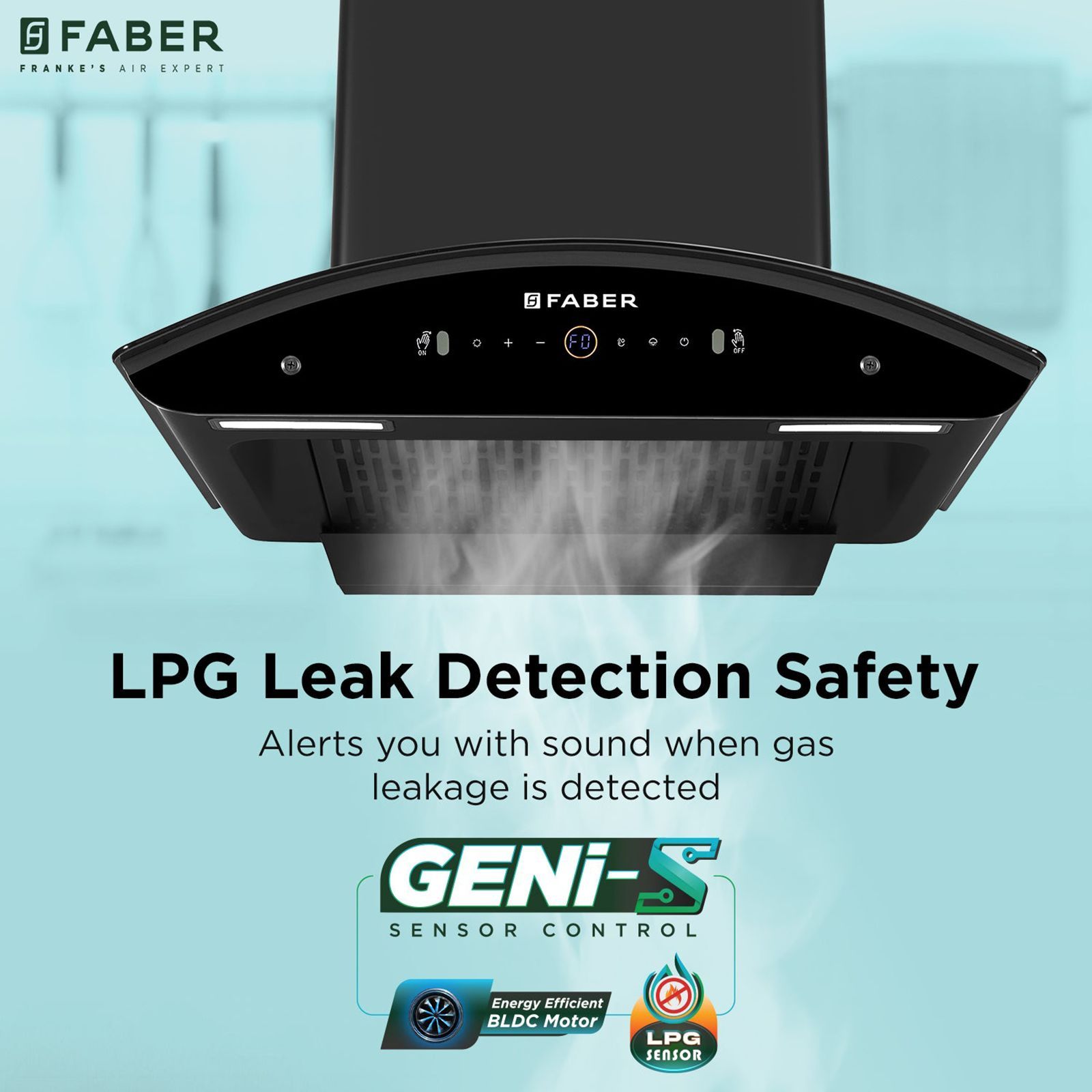 FABER ENIGMA BLDC HC SC BK 60 60cm 1500m³/hr Ductless Auto Clean Wall Mounted Chimney with Gesture and Remote Control (Black)_10