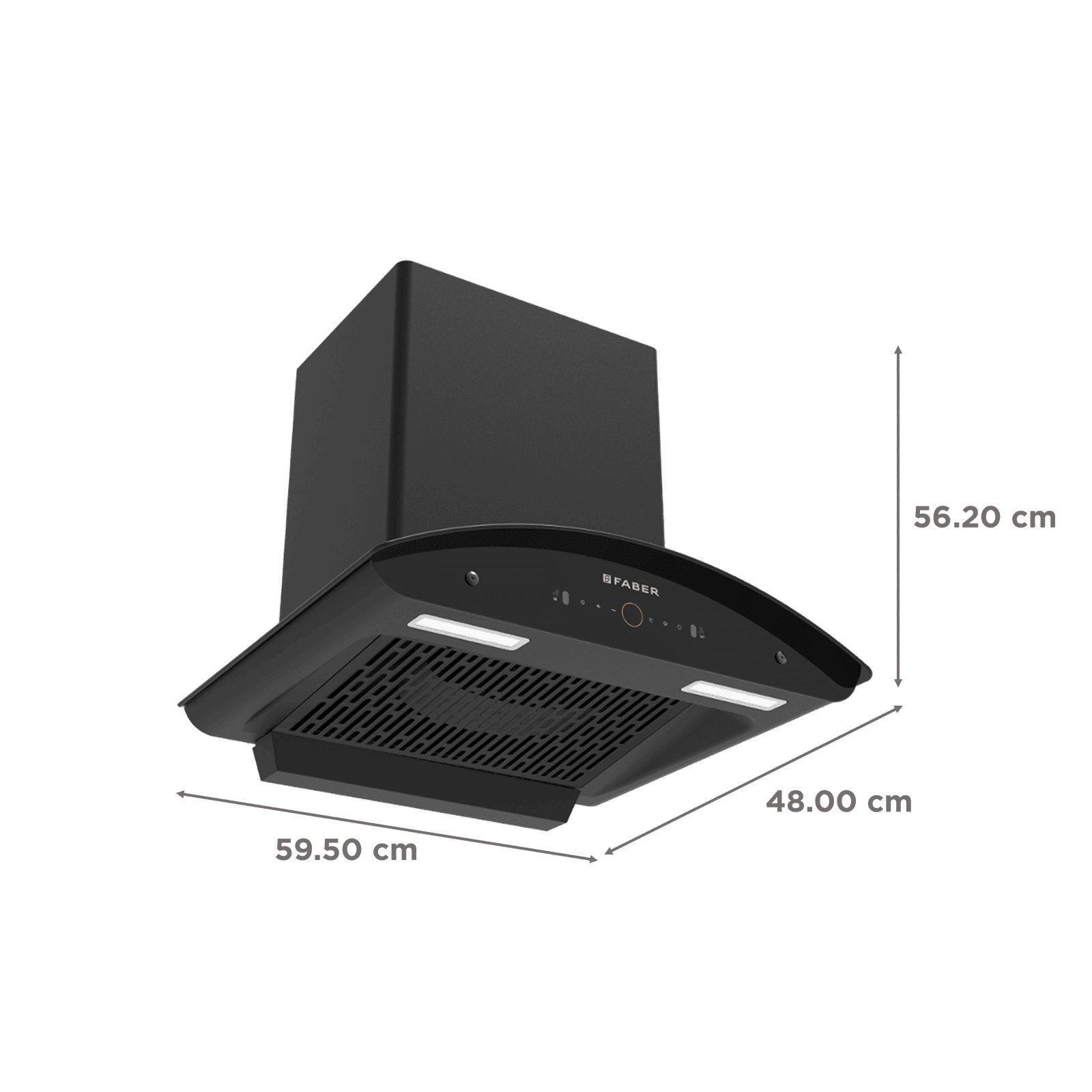 FABER ENIGMA BLDC HC SC BK 60 60cm 1500m³/hr Ductless Auto Clean Wall Mounted Chimney with Gesture and Remote Control (Black)_2