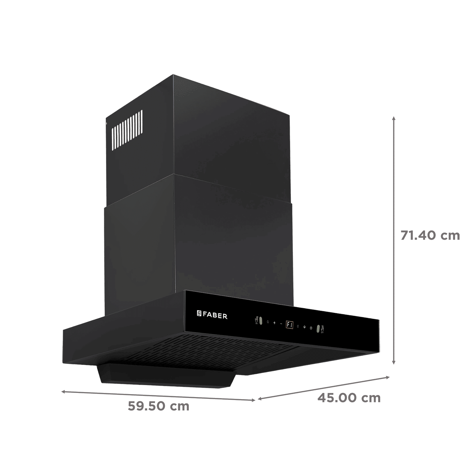 FABER SIGMA BLDC HC SC BK 60 60cm 1500m³/hr Ductless Auto Clean Wall Mounted Chimney with Gesture and Remote Control (Black)_2