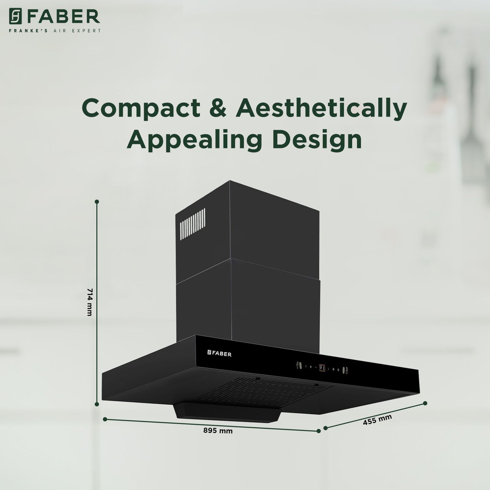 FABER SIGMA BLDC HC SC BK 90 90cm 1500m³/hr Ductless Auto Clean Wall Mounted Chimney with Gesture and Remote Control (Black)_11