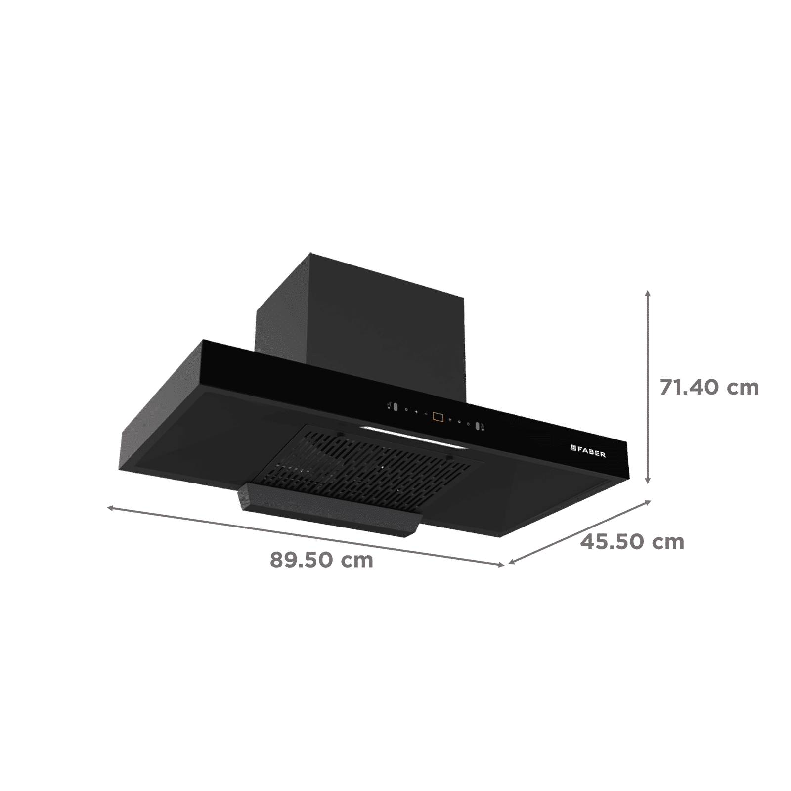 FABER SIGMA BLDC HC SC BK 90 90cm 1500m³/hr Ductless Auto Clean Wall Mounted Chimney with Gesture and Remote Control (Black)_2