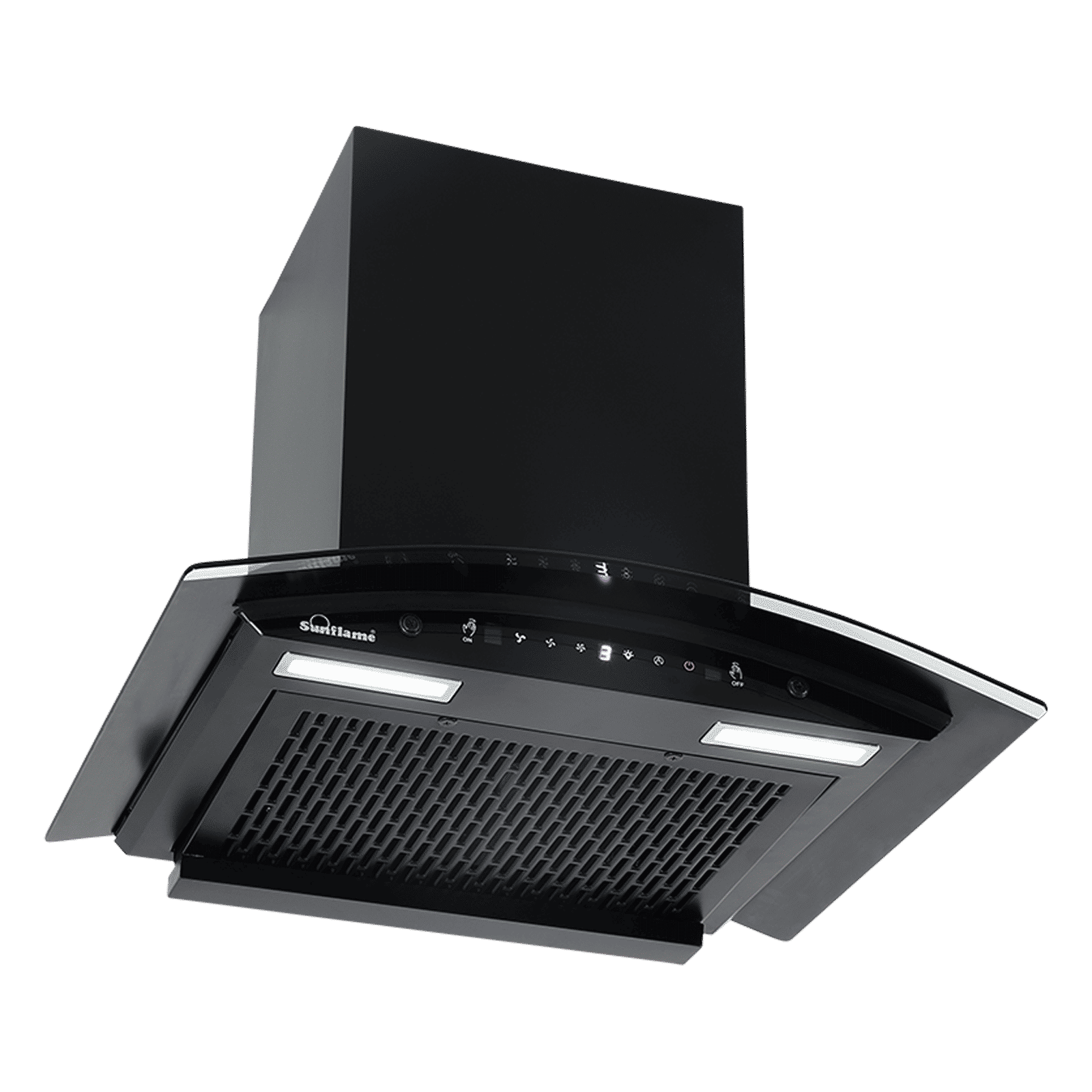 Sunflame Genial 60cm 1250m3/hr Ducted Auto Clean Wall Mounted Chimney with Motion Sensor Control (Black)_5