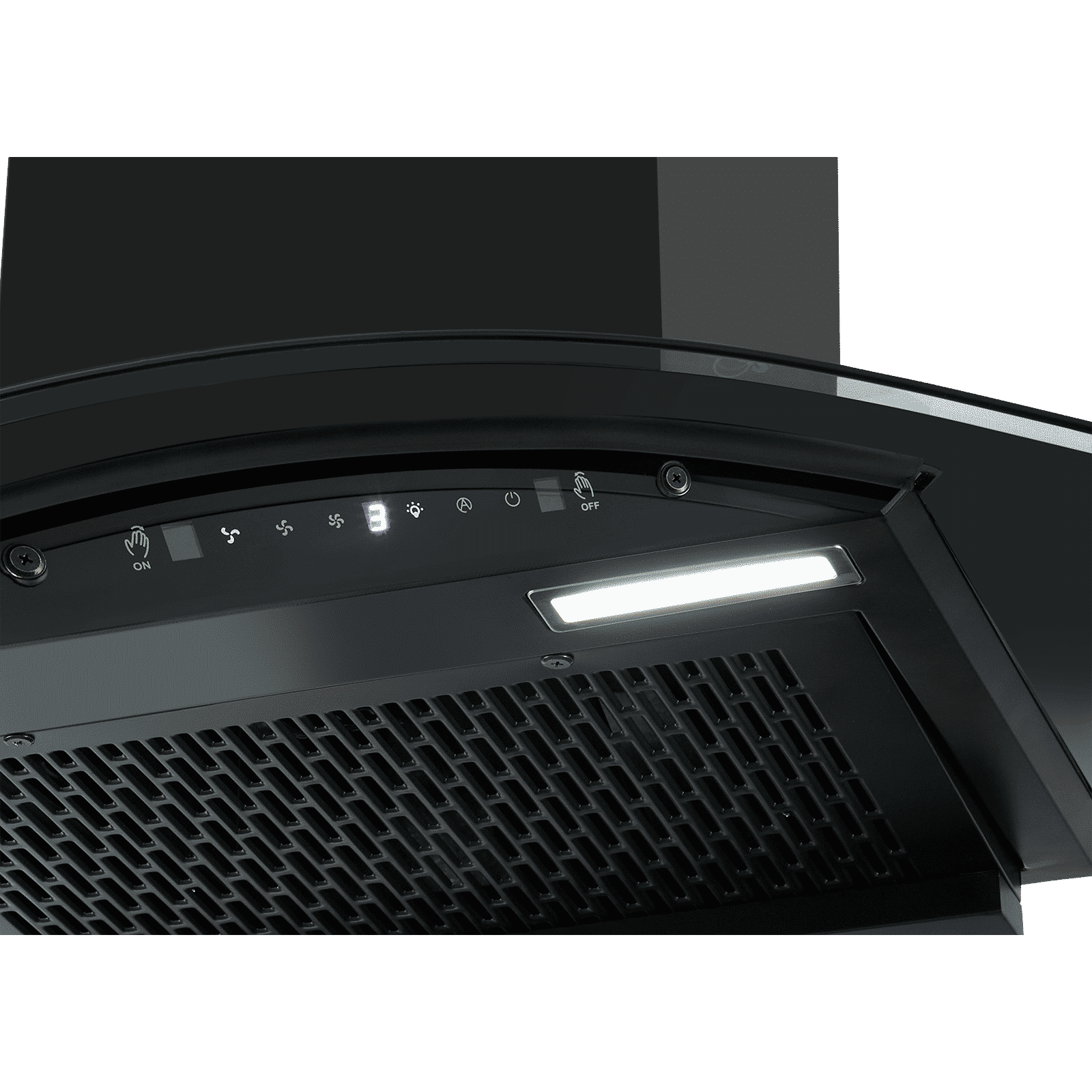 Sunflame Genial 60cm 1250m3/hr Ducted Auto Clean Wall Mounted Chimney with Motion Sensor Control (Black)_6