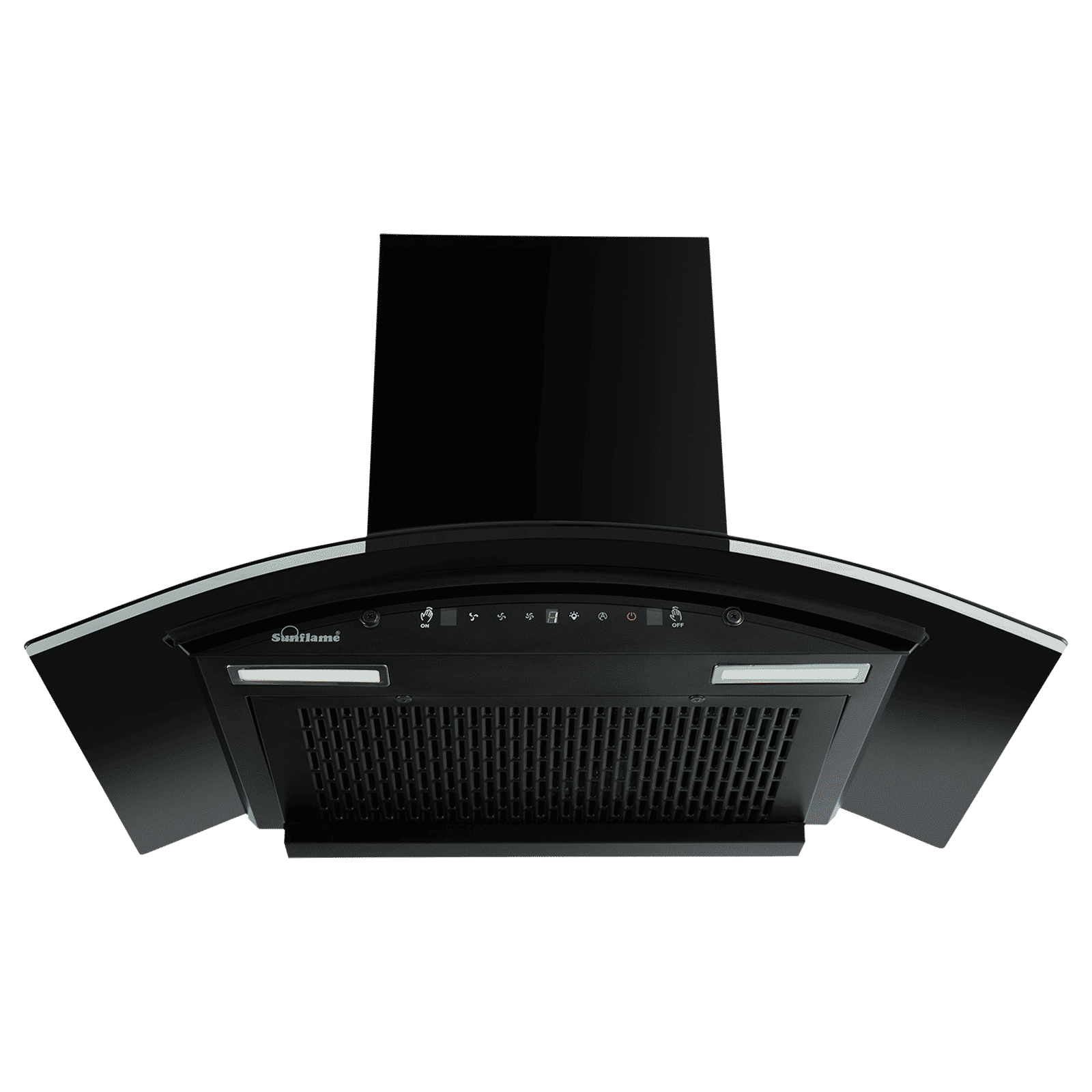 Sunflame Genial 75cm 1300m3/hr Ducted Auto Clean Wall Mounted Chimney with Motion Sensor Control (Black)_7