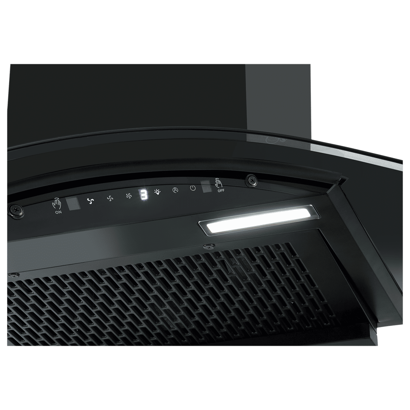 Sunflame Genial 75cm 1300m3/hr Ducted Auto Clean Wall Mounted Chimney with Motion Sensor Control (Black)_8
