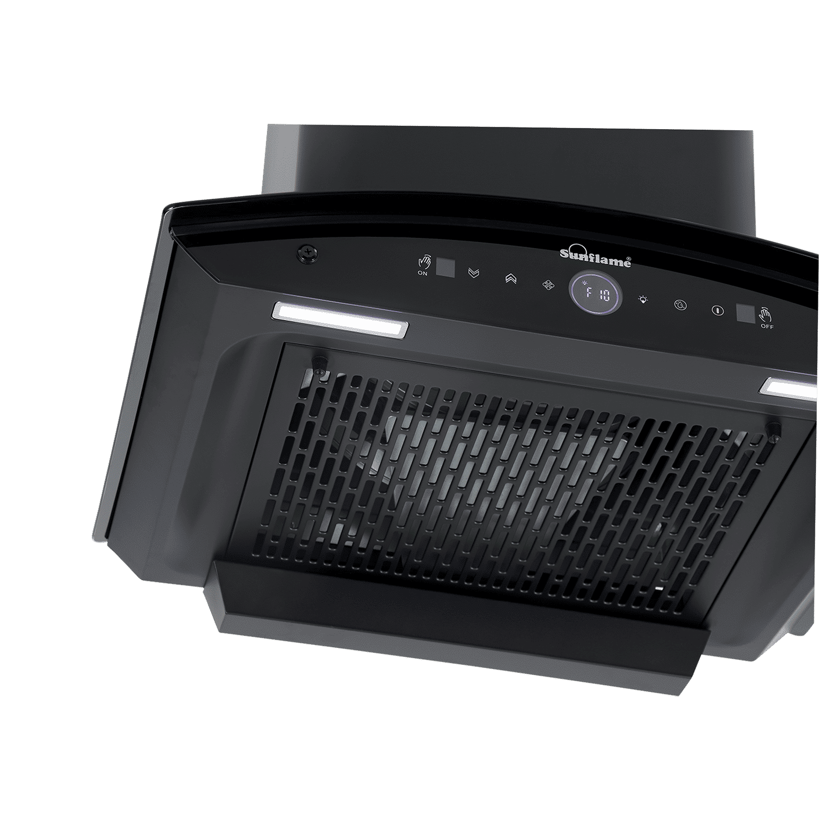 Sunflame CH SERENO 60cm 1400m³/hr Ductless Auto Clean Wall Mounted Chimney with Feather Touch Controls (Black)_5
