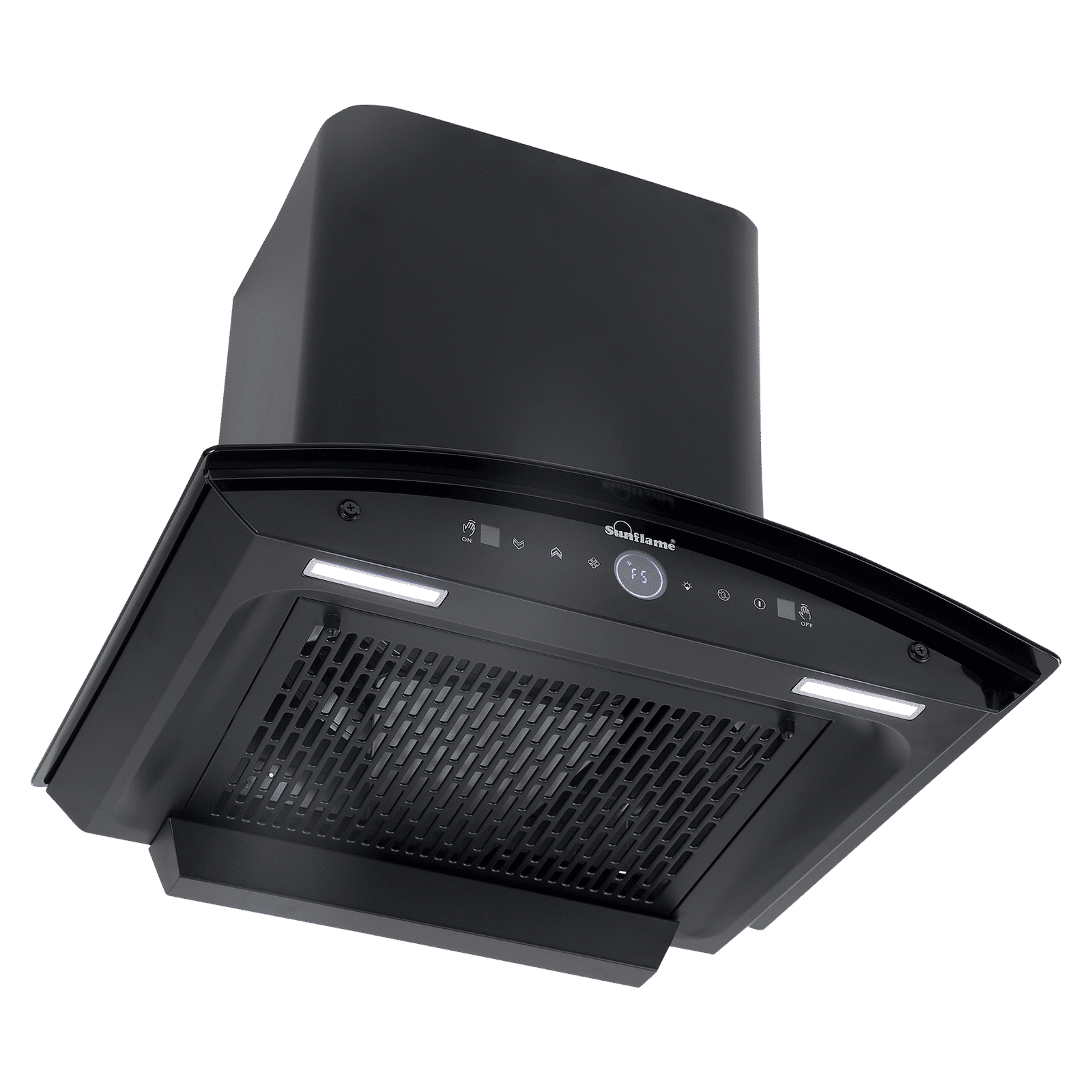 Sunflame CH SERENO 60cm 1400m³/hr Ductless Auto Clean Wall Mounted Chimney with Feather Touch Controls (Black)_6