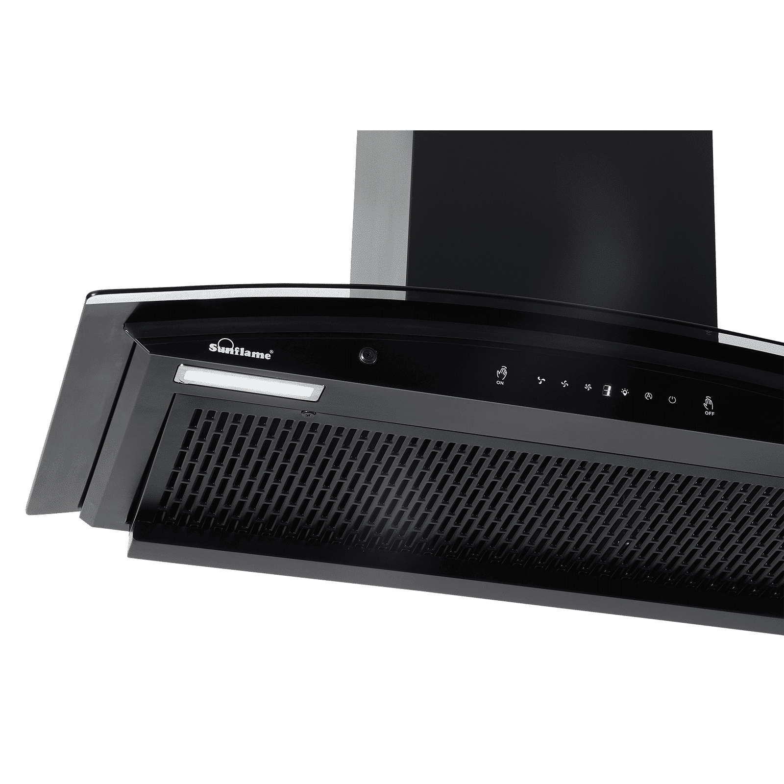 Sunflame Genial 90cm 1350m3/hr Ducted Auto Clean Wall Mounted Chimney with Motion Sensor Control (Black)_7