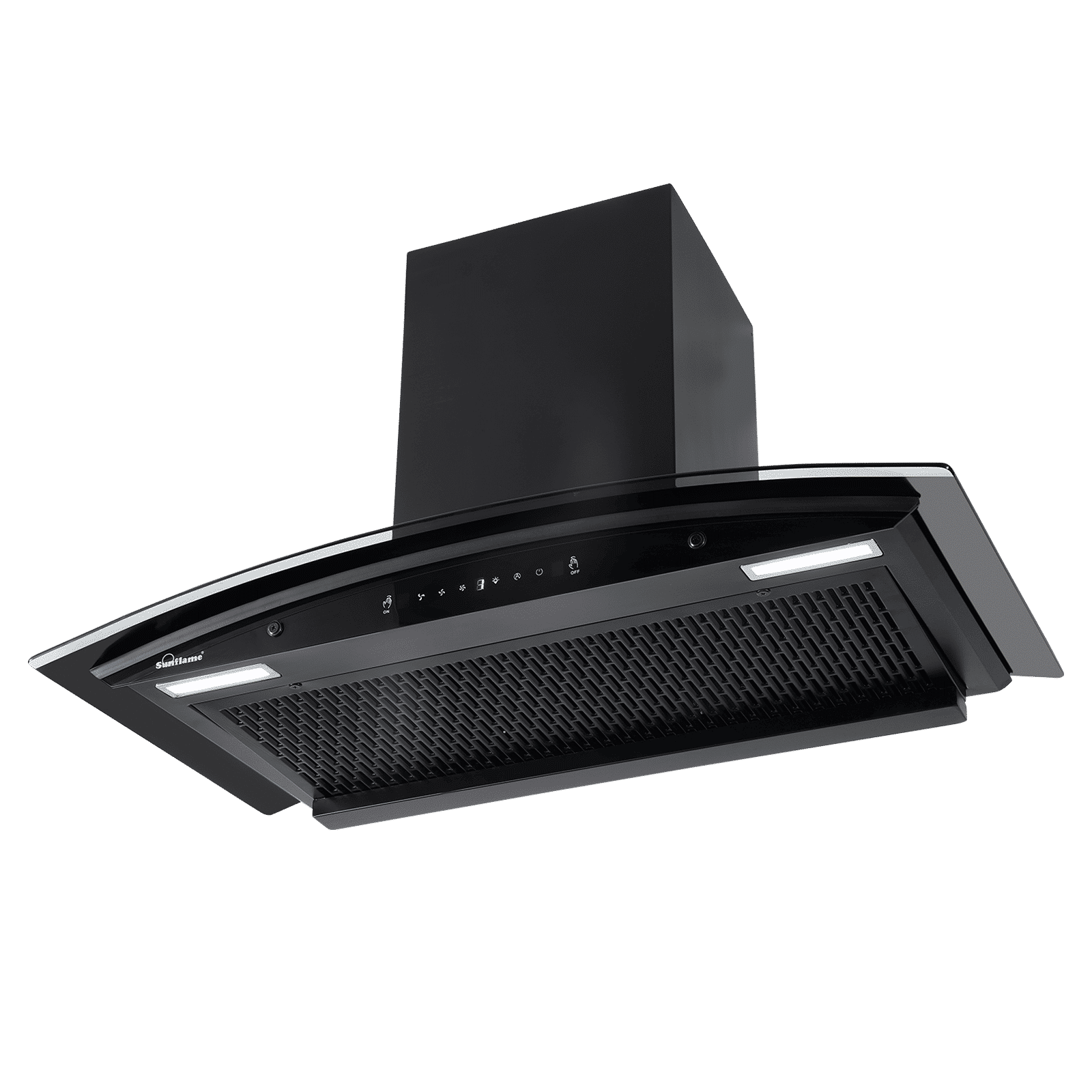 Sunflame Genial 90cm 1350m3/hr Ducted Auto Clean Wall Mounted Chimney with Motion Sensor Control (Black)_8