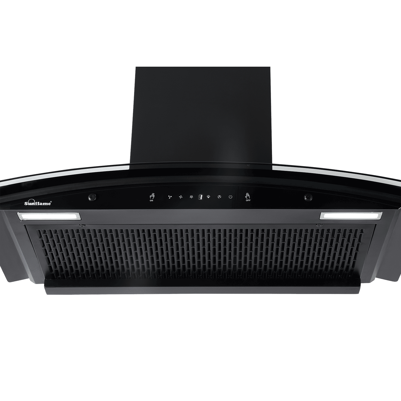 Sunflame Genial 90cm 1350m3/hr Ducted Auto Clean Wall Mounted Chimney with Motion Sensor Control (Black)_4