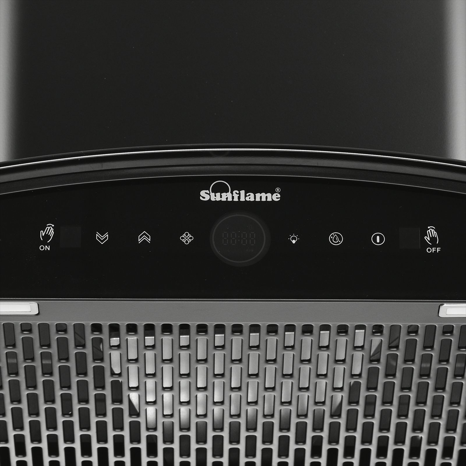 Sunflame Sereno 90cm 1400m³/hr Ductless Auto Clean Wall Mounted Chimney with Motion Sensor (Black)_4