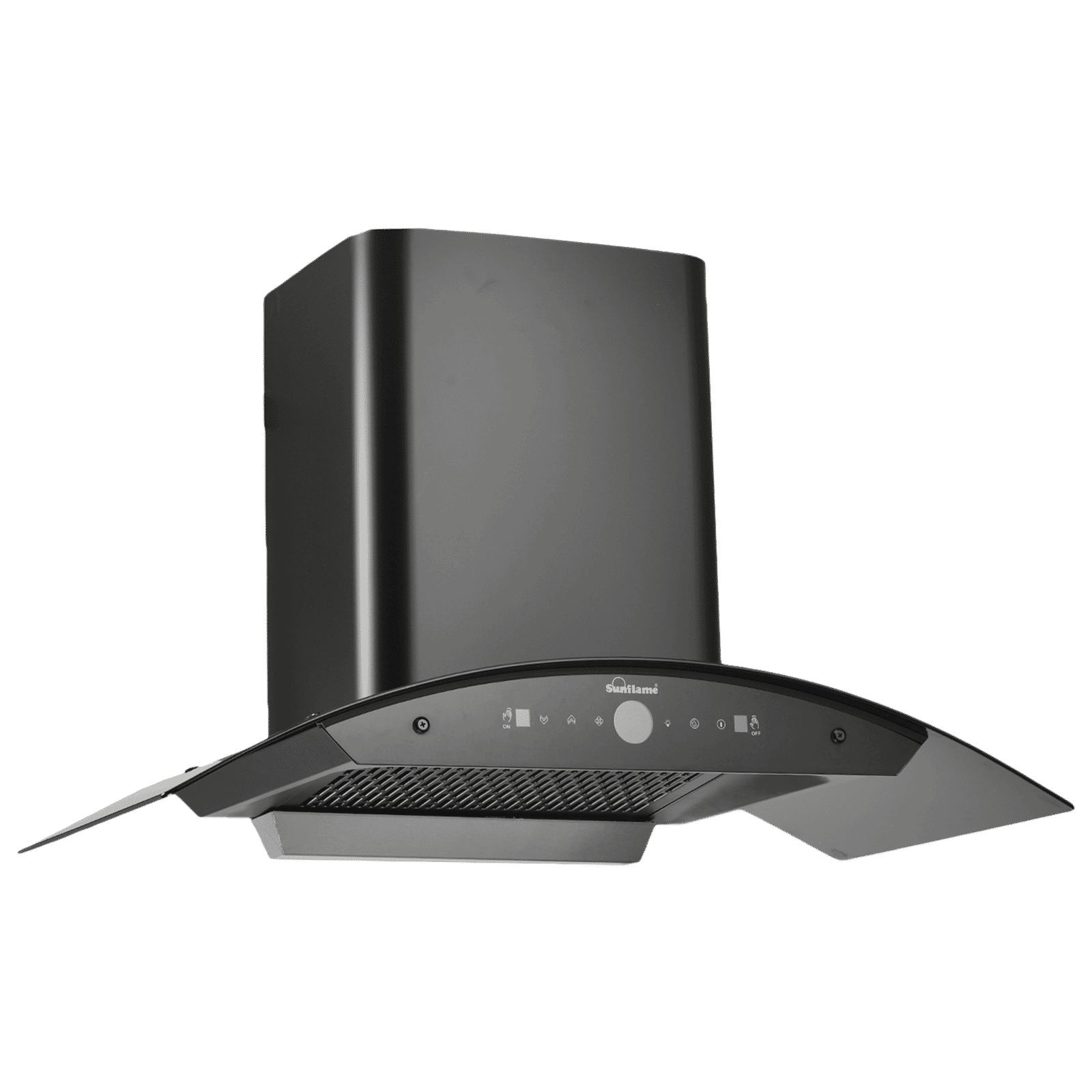 Sunflame Sereno 90cm 1400m³/hr Ductless Auto Clean Wall Mounted Chimney with Motion Sensor (Black)_5