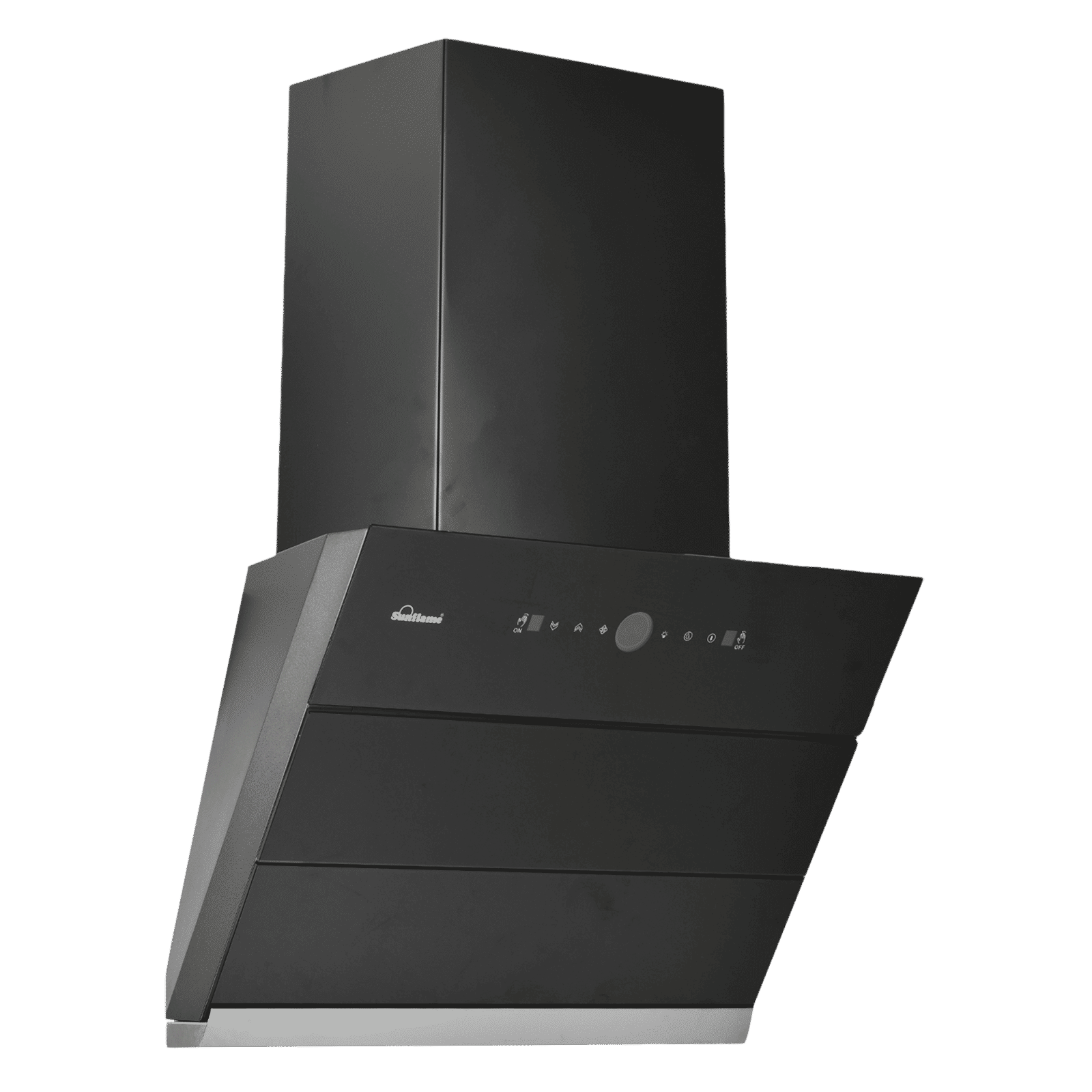 Sunflame Tranquilo 60cm 1400m³/hr Ducted Auto Clean Wall Mounted Chimney with Motion Sensor (Black)_5