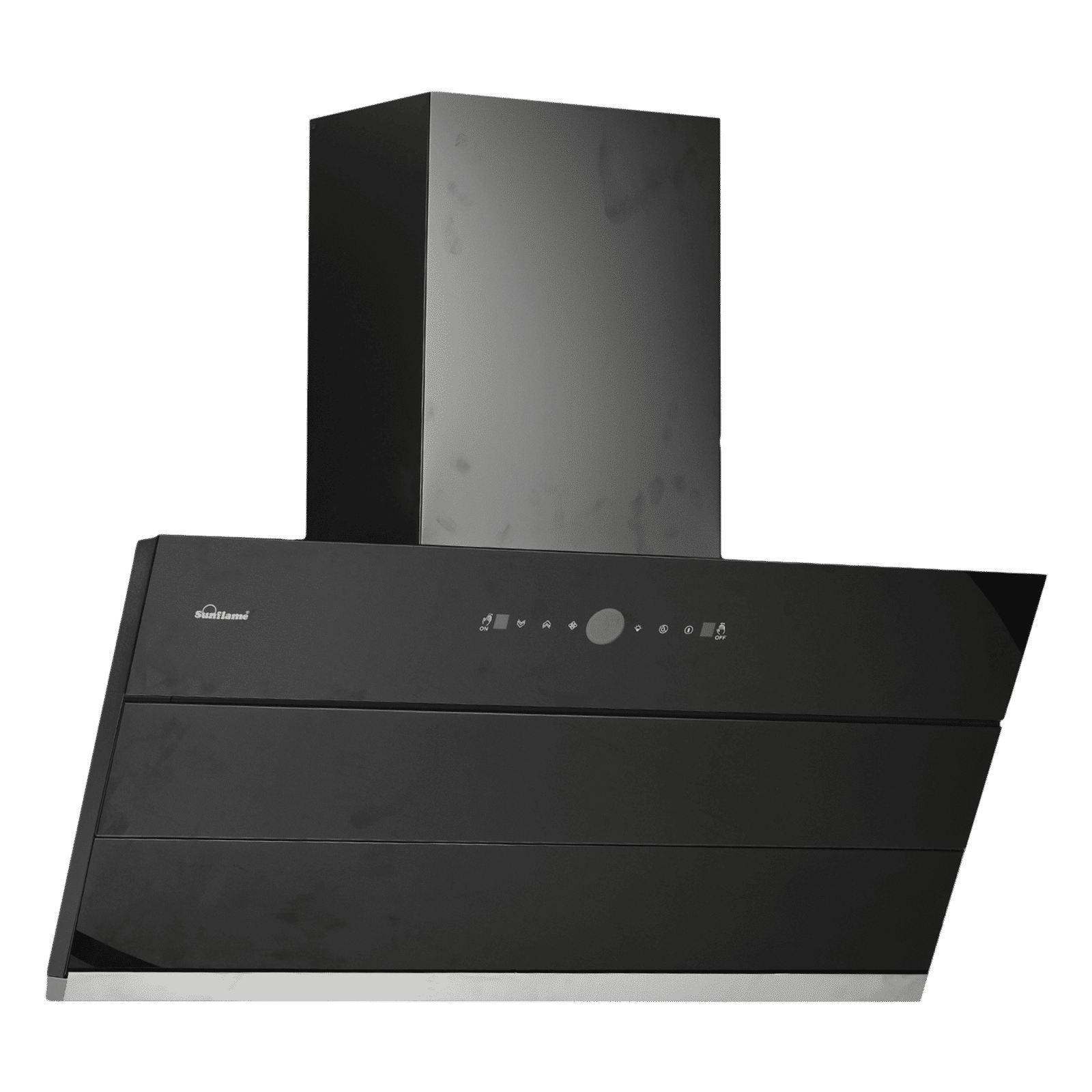 Sunflame Tranquilo 90cm 1400m³/hr Ducted Auto Clean Wall Mounted Chimney with Motion Sensor (Black)_5