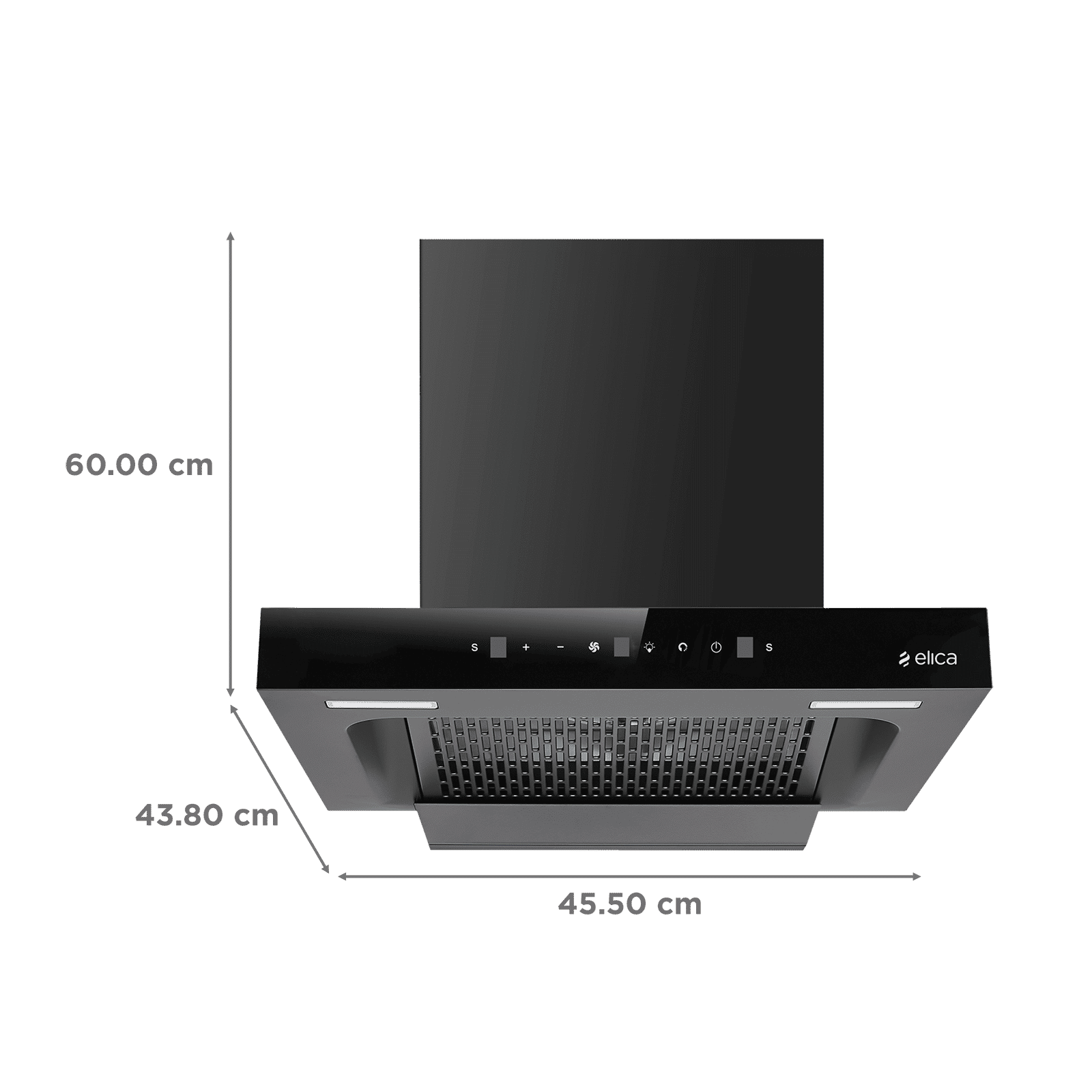 elica SPT FL 600 BLDC HAC LTW MS NERO 60cm 1500m3/hr Ducted Auto Clean Wall Mounted Chimney with Motion Sensor Control (Black)_2