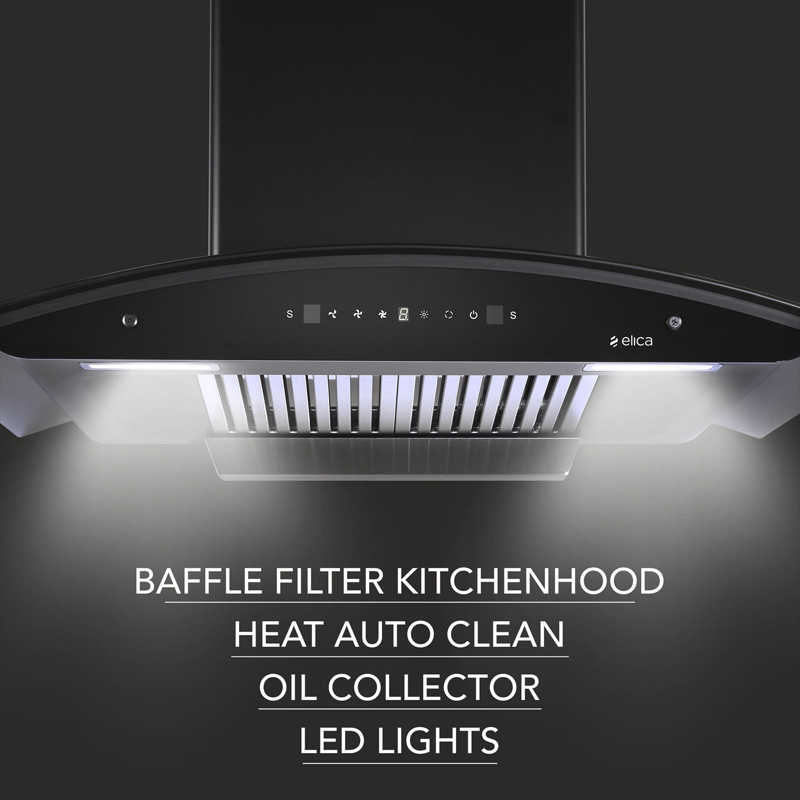 elica BFCG 750 HAC LTW MS NERO 75cm 1350m3/hr Ducted Auto Clean Wall Mounted Chimney with 3 Speed Motion Sensor (Black) elica BFCG 750 HAC LTW MS NERO 75cm 1350m3/hr Ducted Auto Clean Wall Mounted Chimney with 3 Speed Motion Sensor (Black)_4