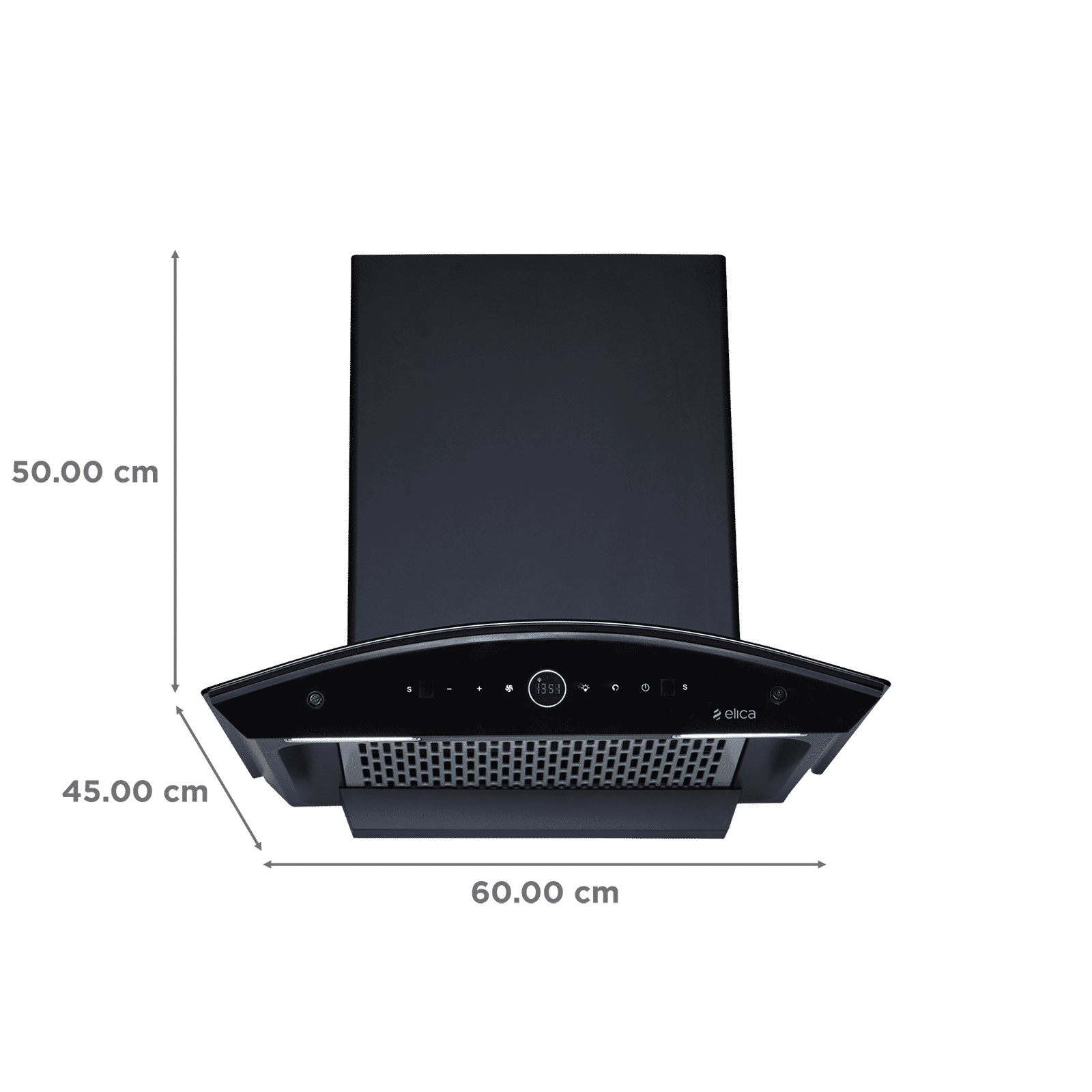 elica PRO PLUS FL BLDC 60cm 1600m3/hr Ducted Auto Clean Wall Mounted Chimney with Motion Sensor Control (Black)_2