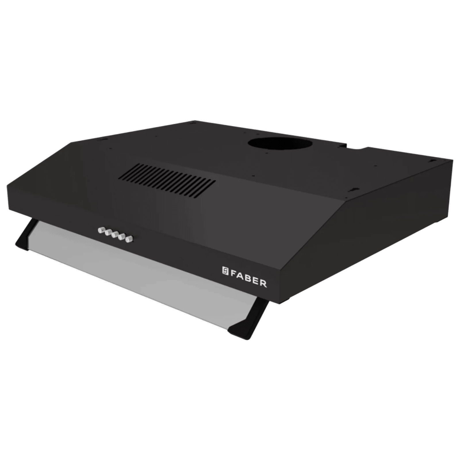 FABER RUBY PB BK IN 60cm 1000m3/hr Ductless Wall Mounted Chimney with Baffle Filter (Black)_3