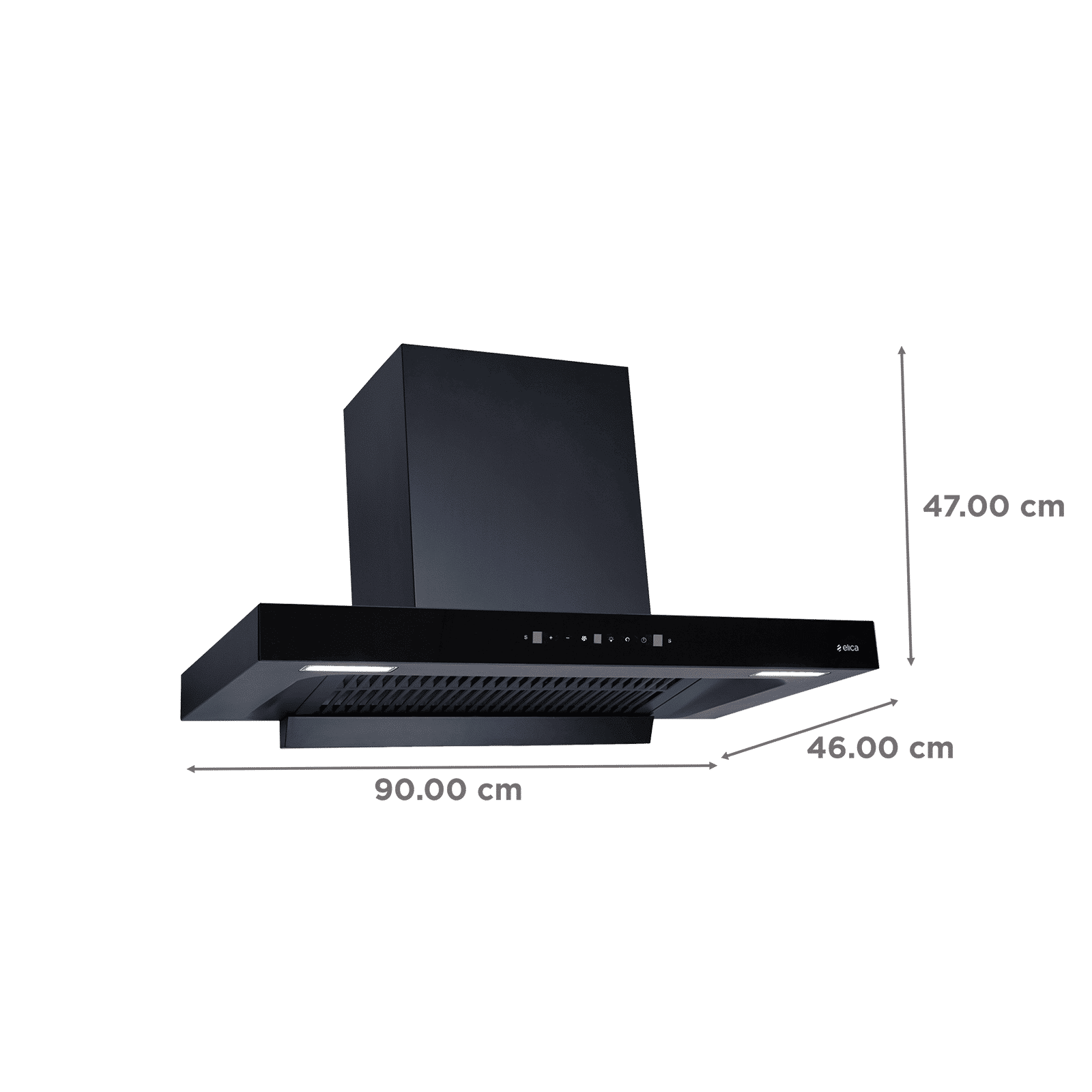 elica SPT MAX FL 900 BLDC 90cm 1500m3/hr Ducted Auto Clean Wall Mounted Chimney with Motion Sensor Control (Black)_2