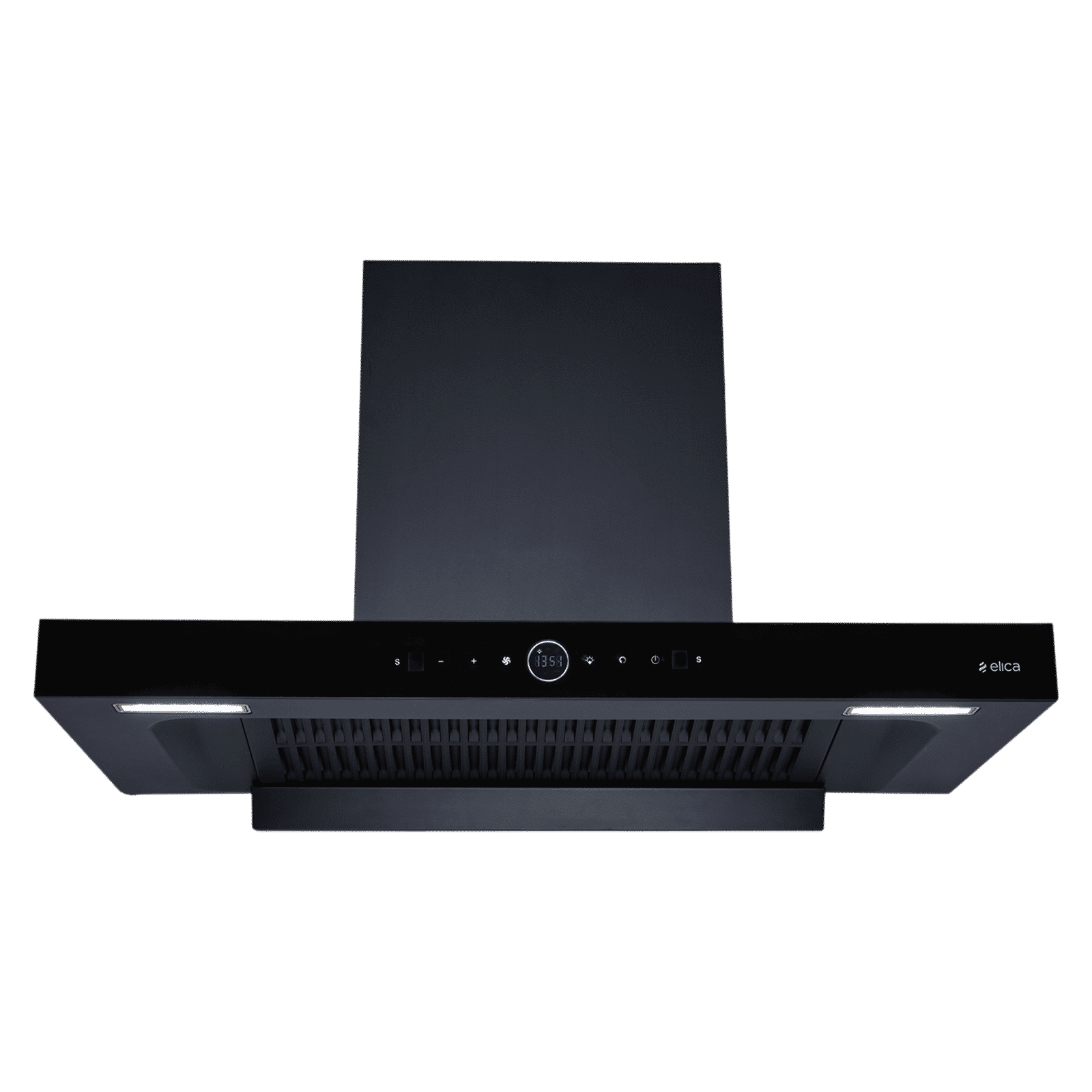 elica SPT MAX PRO PLUS FL 900 BLDC HAC LTW MS NERO FULL GRILL 90cm 1600m3/hr Ducted Wall Mounted Chimney with Motion Sensor Control (Black)_1