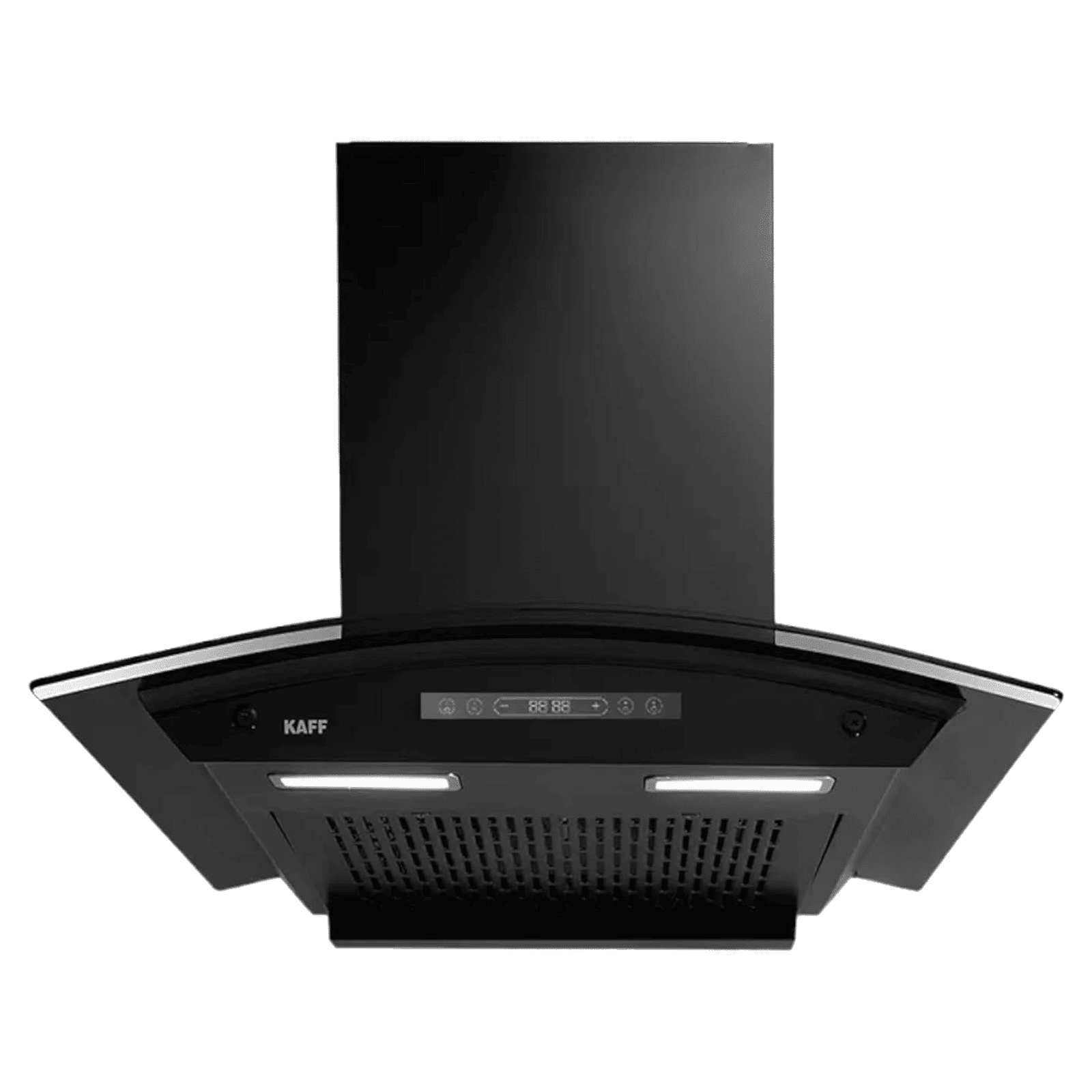 KAFF MAINZ DC 75cm 1400m3/hr Ductless Auto Clean Wall Mounted Chimney with Digital Display (Black)_5