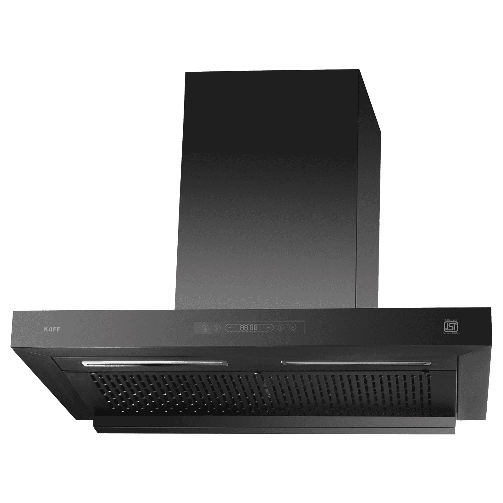 KAFF ASHPRO 60 DC 60cm 1400m3/hr Ductless Auto Clean Wall Mounted Chimney with Motion Sensor Control (Black)_1