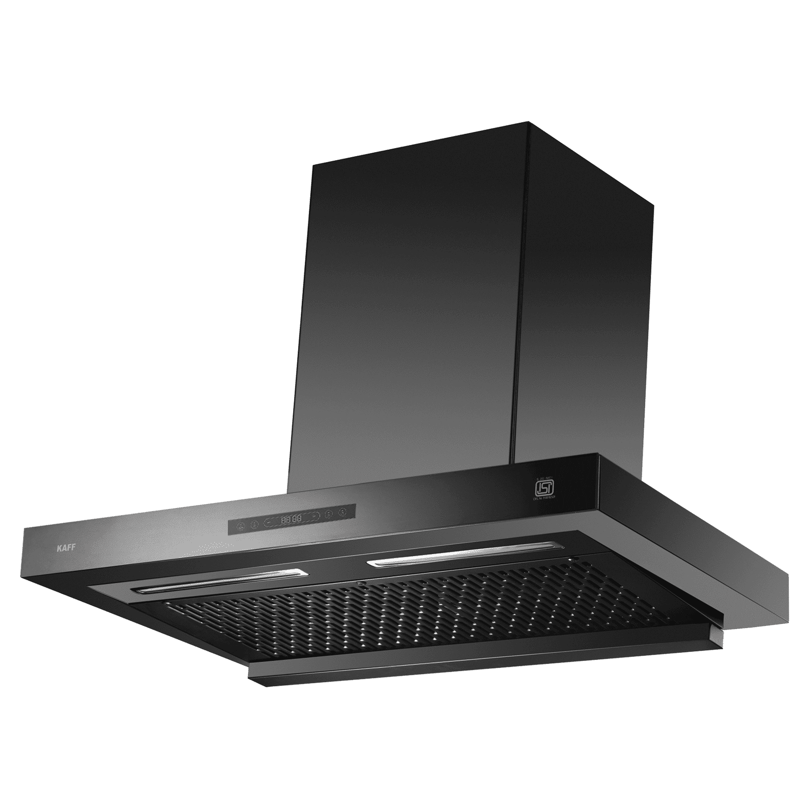 KAFF ASHPRO 75 DC 75cm 1400m3/hr Ductless Auto Clean Wall Mounted Chimney with Motion Sensor Control (Black)_3