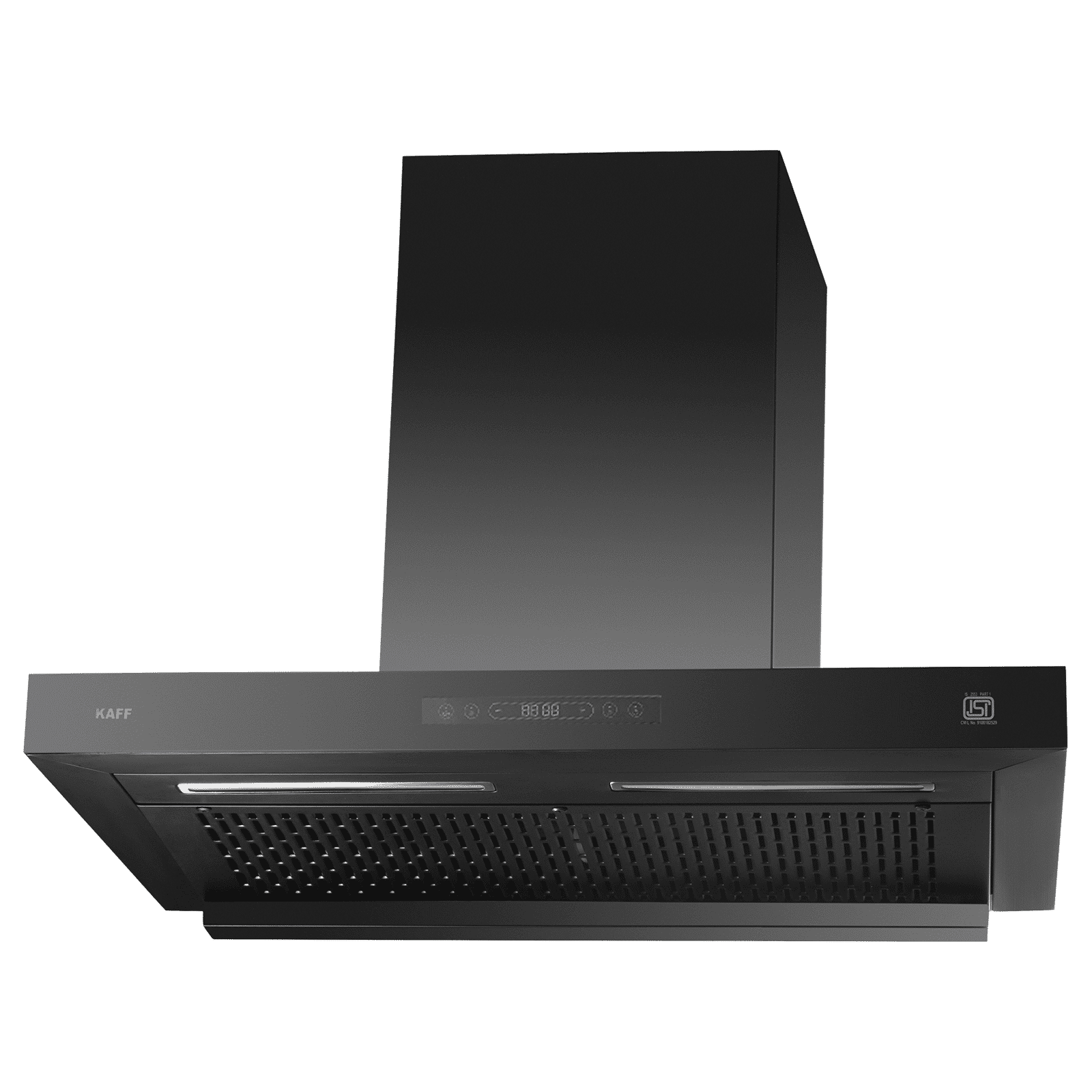 KAFF ASHPRO 75 DC 75cm 1400m3/hr Ductless Auto Clean Wall Mounted Chimney with Motion Sensor Control (Black)_7