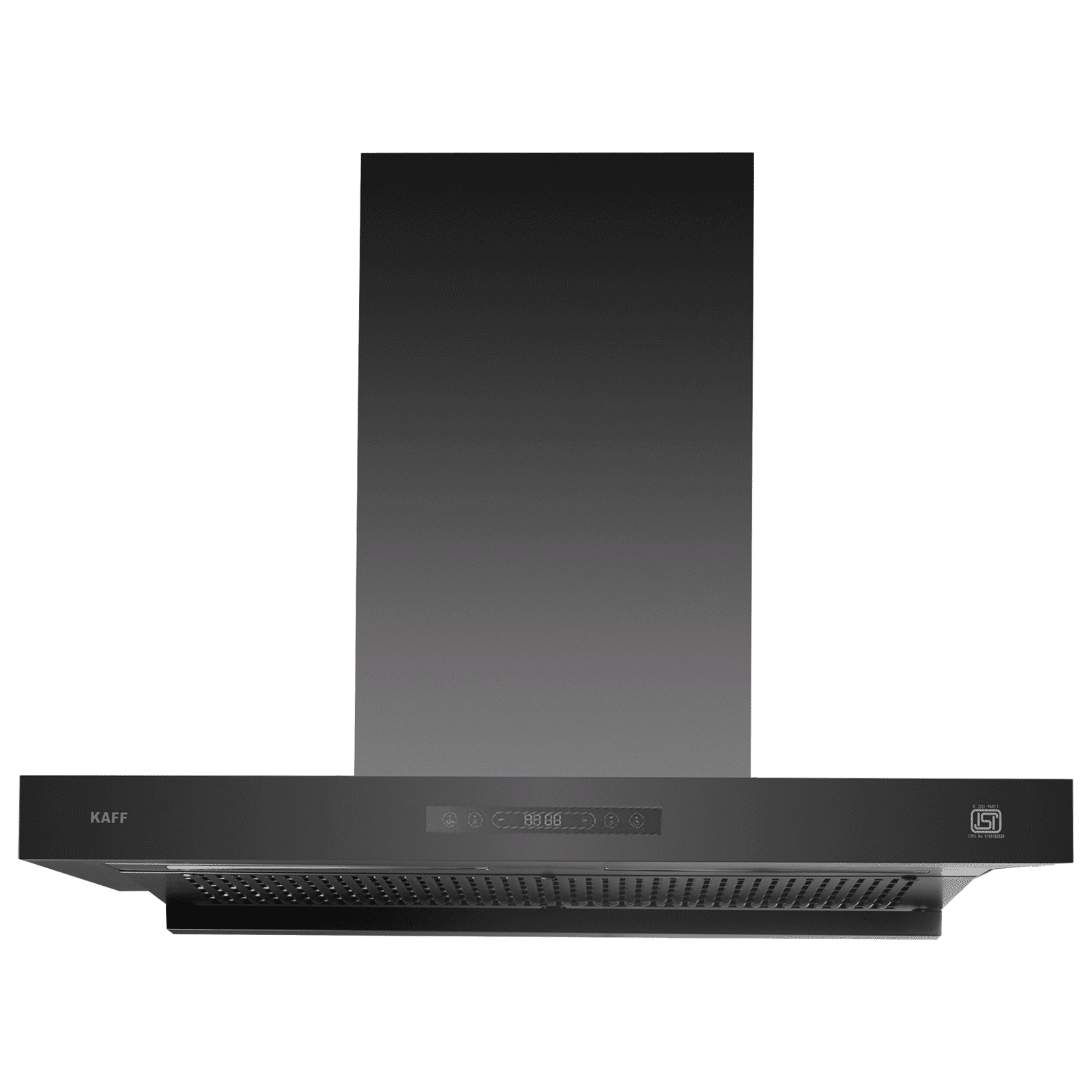 KAFF ASHPRO 75 DC 75cm 1400m3/hr Ductless Auto Clean Wall Mounted Chimney with Motion Sensor Control (Black)_1