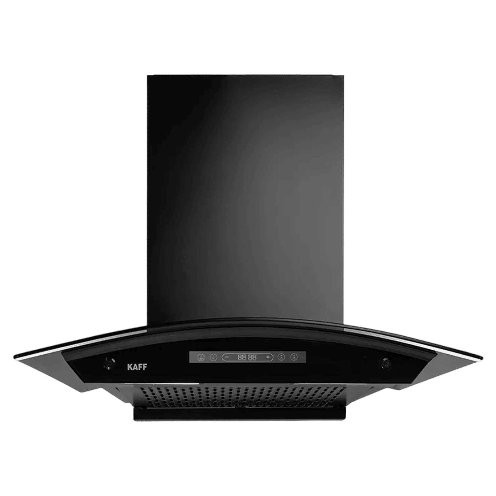 KAFF MAINZ DC 60cm 1400m3/hr Ductless Auto Clean Wall Mounted Chimney with Digital Display (Black)_1