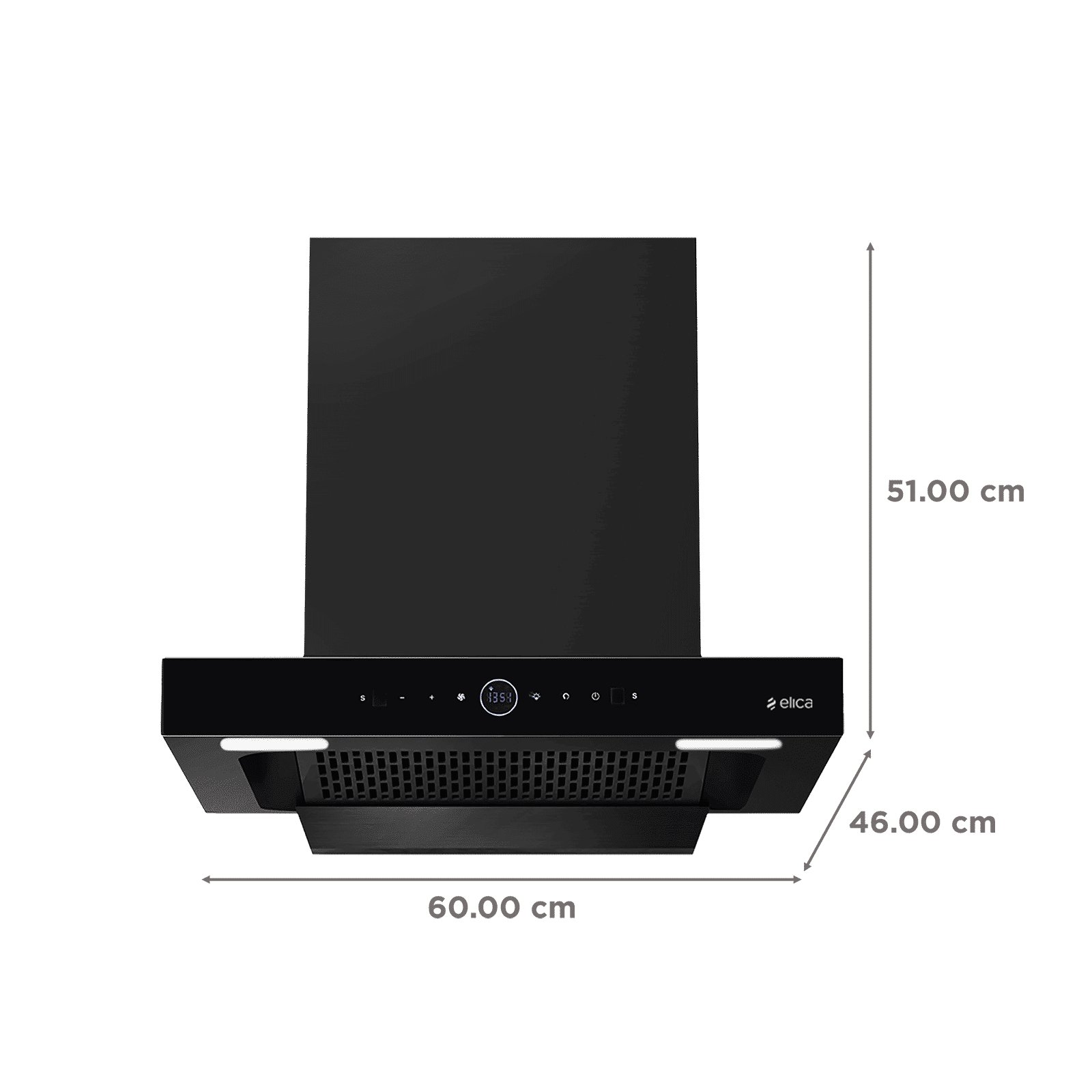 elica SPT PRO PLUS FL BLDC 60cm 1600m3/hr Ducted Auto Clean Wall Mounted Chimney with Motion Sensor Control (Black)_2