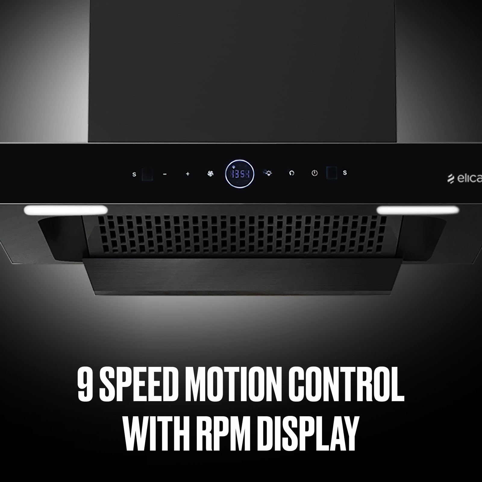 elica SPT PRO PLUS FL BLDC 60cm 1600m3/hr Ducted Auto Clean Wall Mounted Chimney with Motion Sensor Control (Black)_5