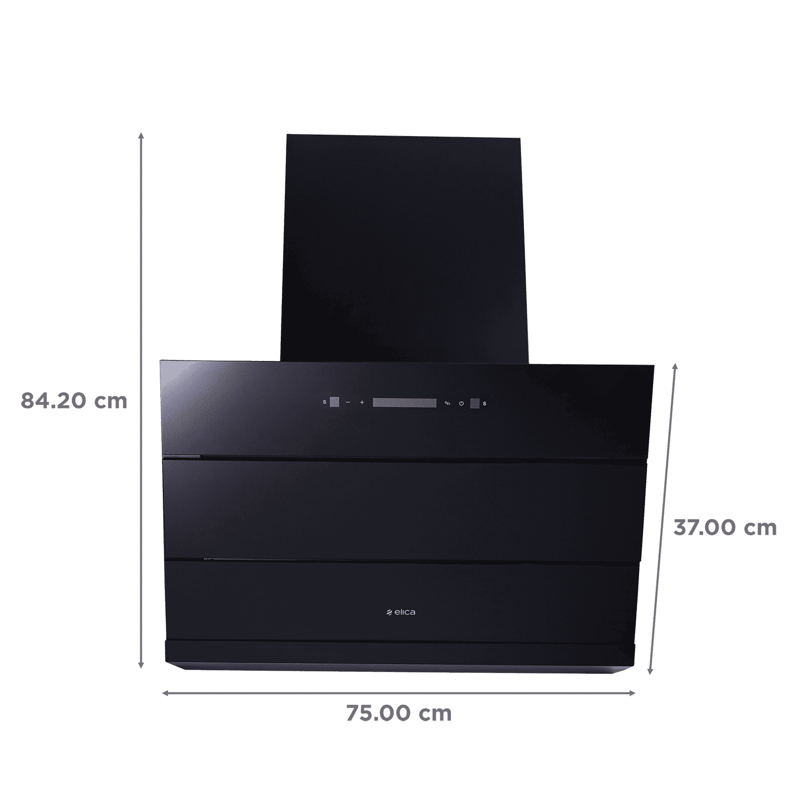 elica EFL 3V 751 BLDC HAC LTW MS NERO 75cm 1500m3/hr Ductless Auto Clean Cabinet/Hob Mounted Chimney with Motion Sensor Control (Black)_2