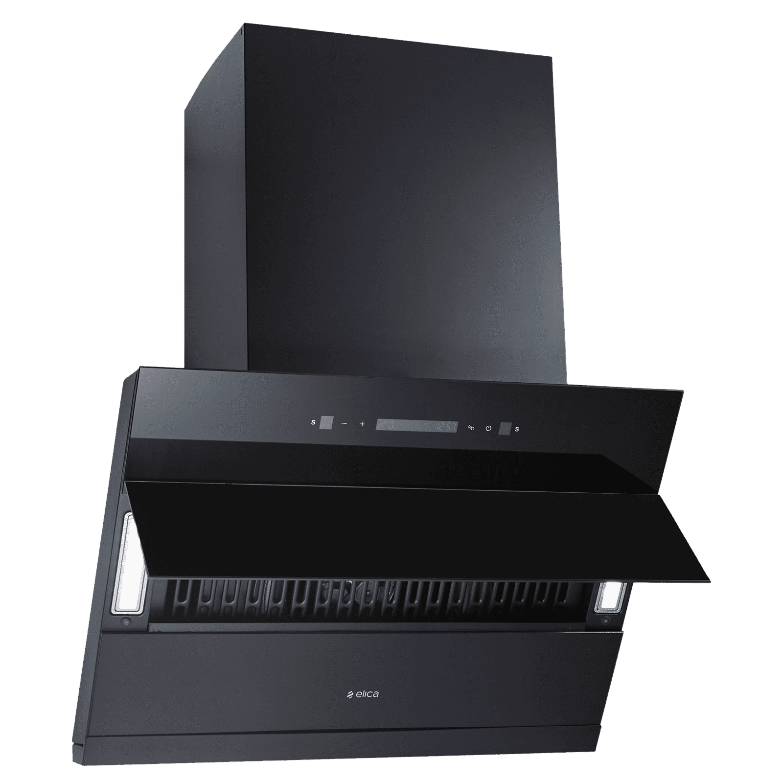 elica EFL 3V 751 BLDC HAC LTW MS NERO 75cm 1500m3/hr Ductless Auto Clean Cabinet/Hob Mounted Chimney with Motion Sensor Control (Black)_4