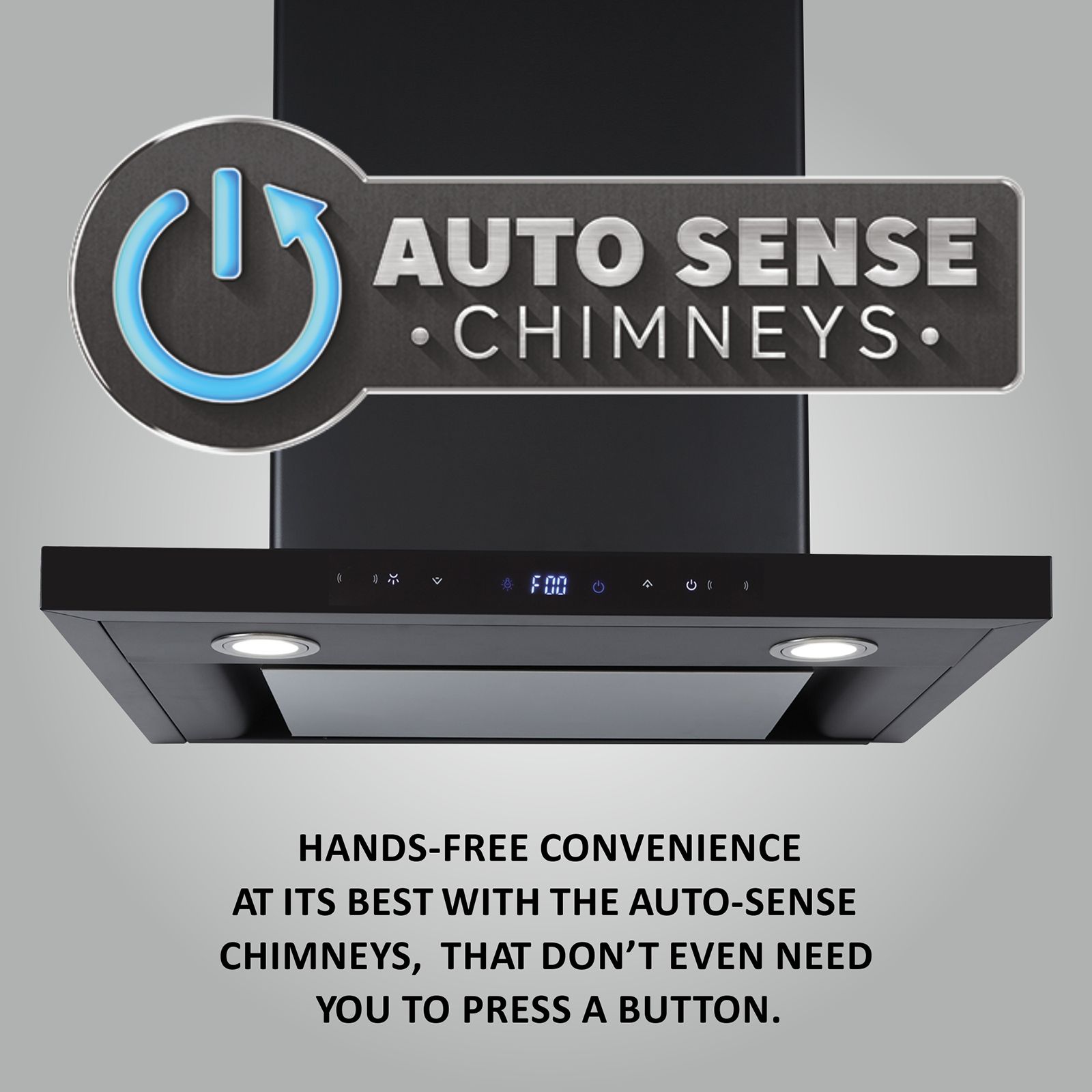 elica ISMART SPOT H4 EDS LTW 60 NERO 60cm 1425m³/hr Ducted Wall Mounted Chimney with Motion Sensor Control (Black)_6