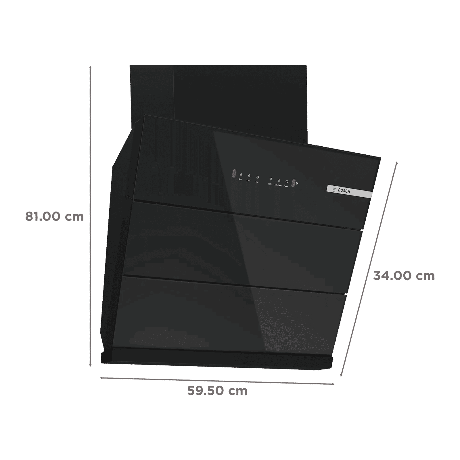 BOSCH Series 4 60cm 680m3/hr Ducted Auto Clean Wall Mounted Chimney with Gesture Control (Black)_2