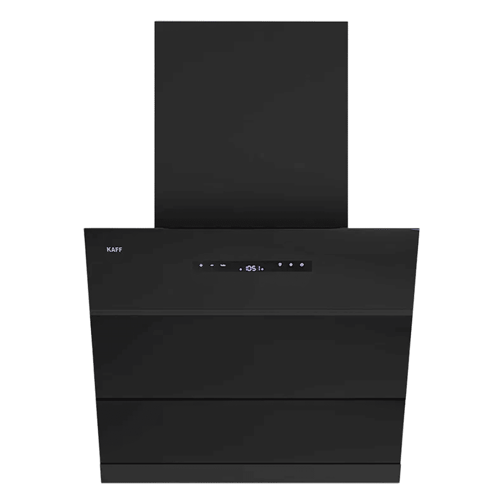 KAFF LYNN 75cm 1600m3/hr Ductless Auto Clean Wall Mounted Chimney with Gesture Motion (Black)_1