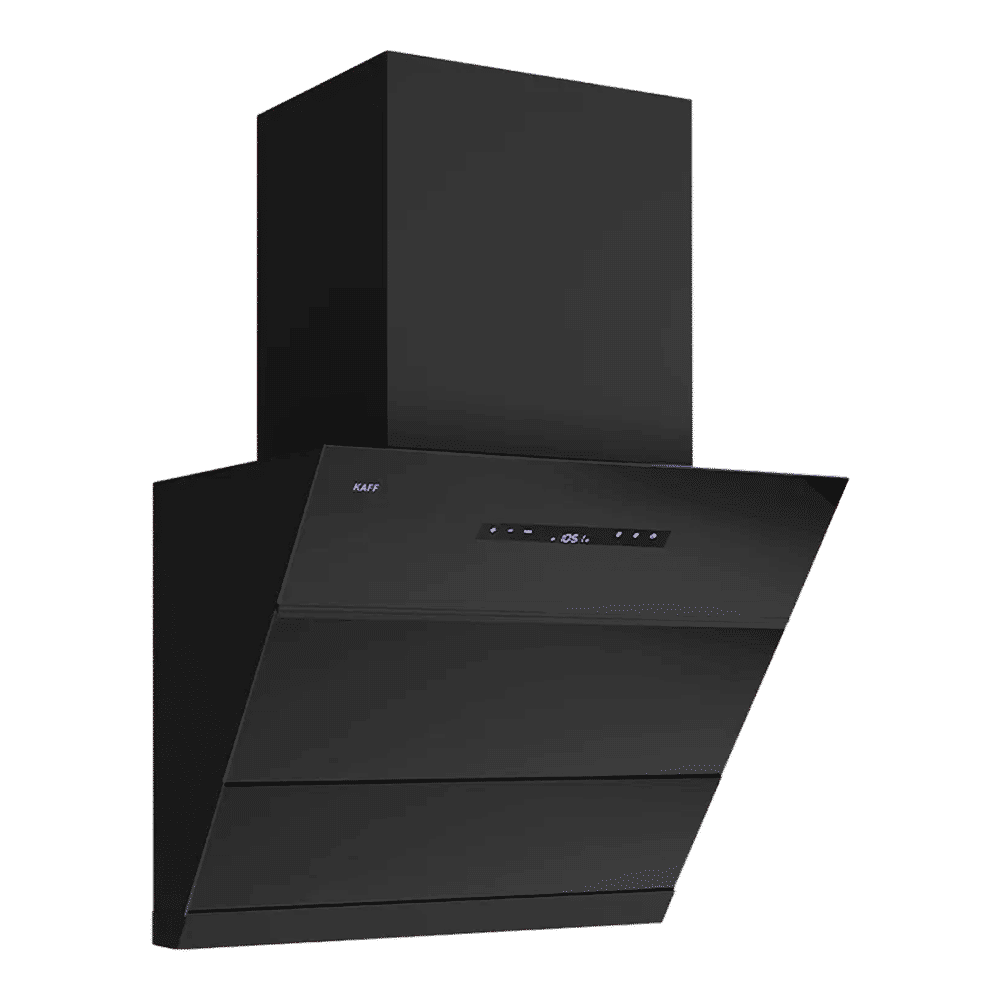 KAFF LYNN 75cm 1600m3/hr Ductless Auto Clean Wall Mounted Chimney with Gesture Motion (Black)_3